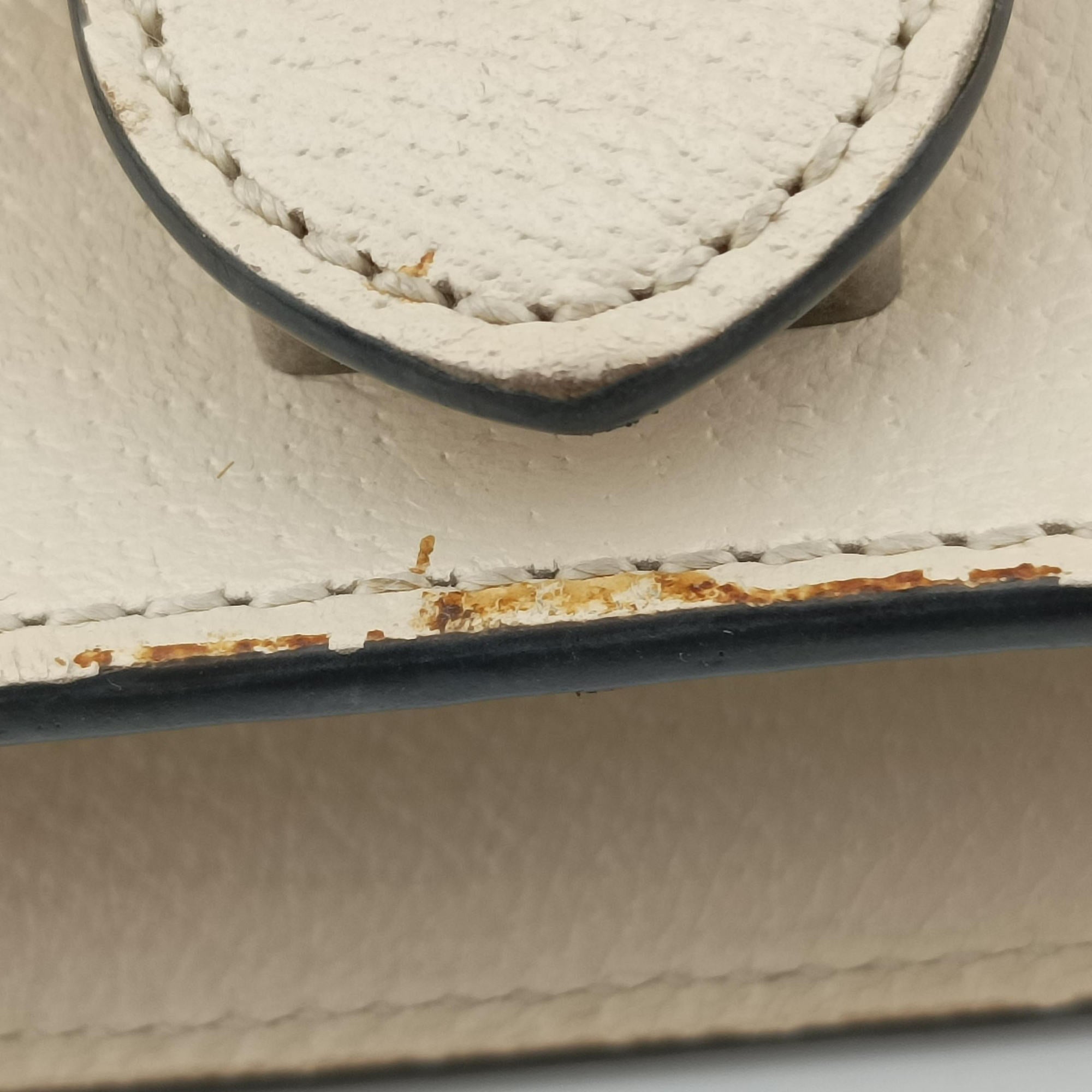 Pre-owned Gucci Dionysus White Leather 421970 shoulderbag | stylenewstar
