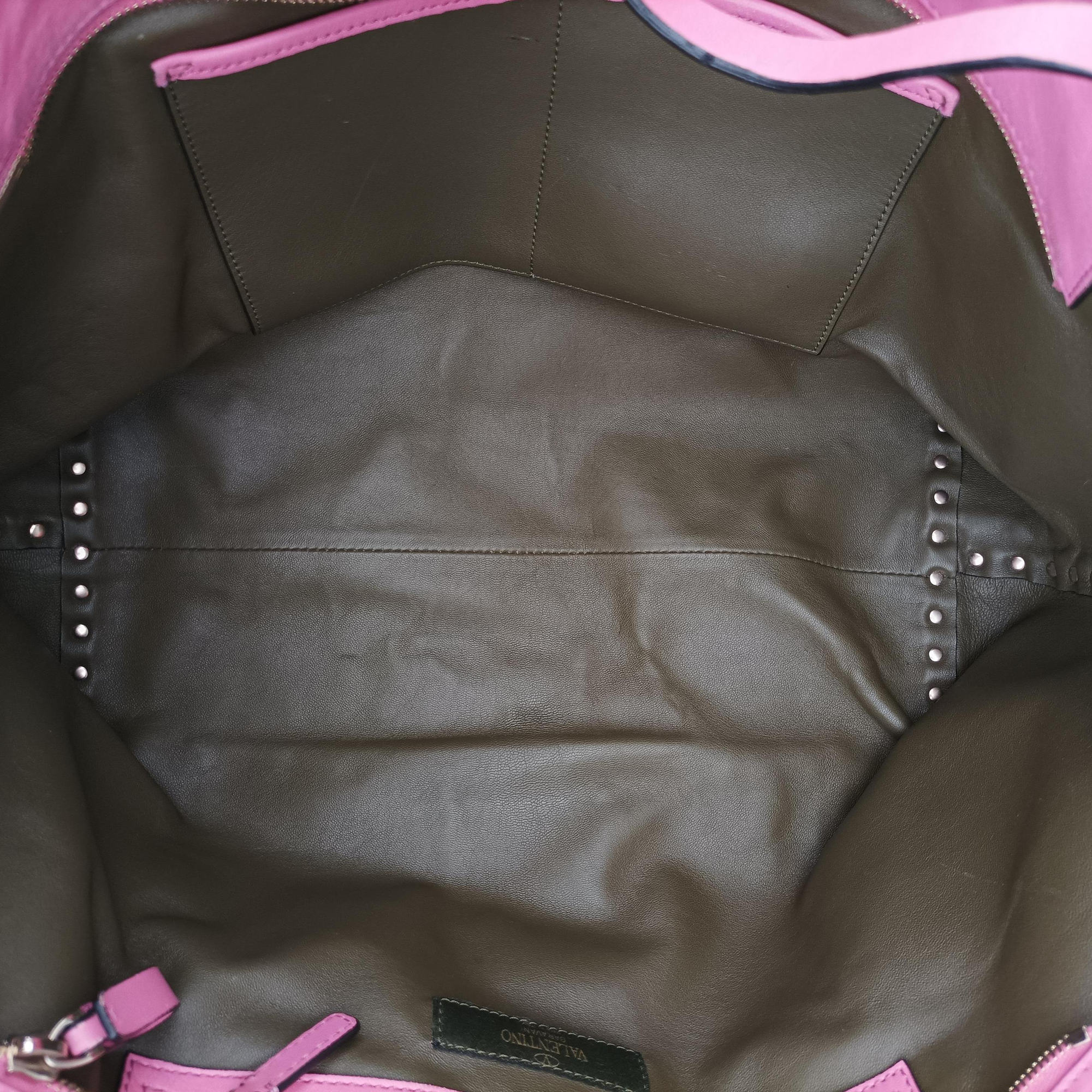 Pre-owned Valentino Rockstud camouflage Multicolour Canvas × Leather  shoulderbag | stylenewstar
