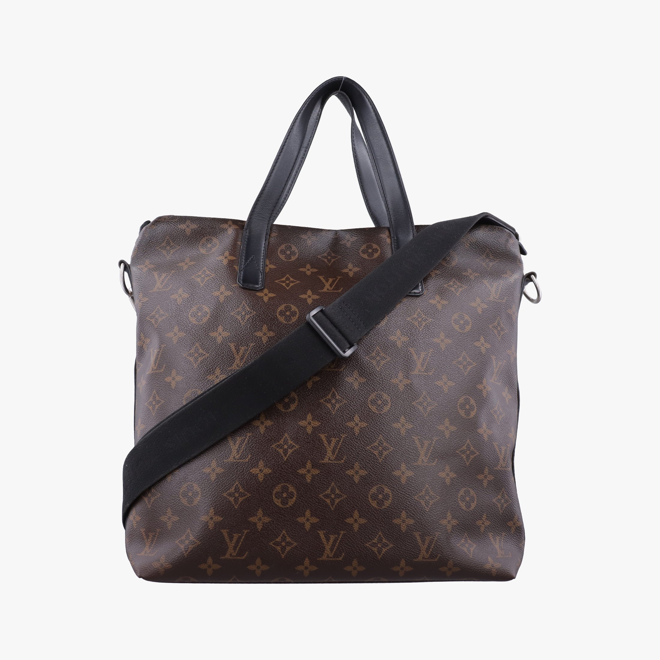 Vintage Louis Vuitton KITAN brown×black Monogram Canvas×calf leather M40388 shoulderbag | stylenewstar