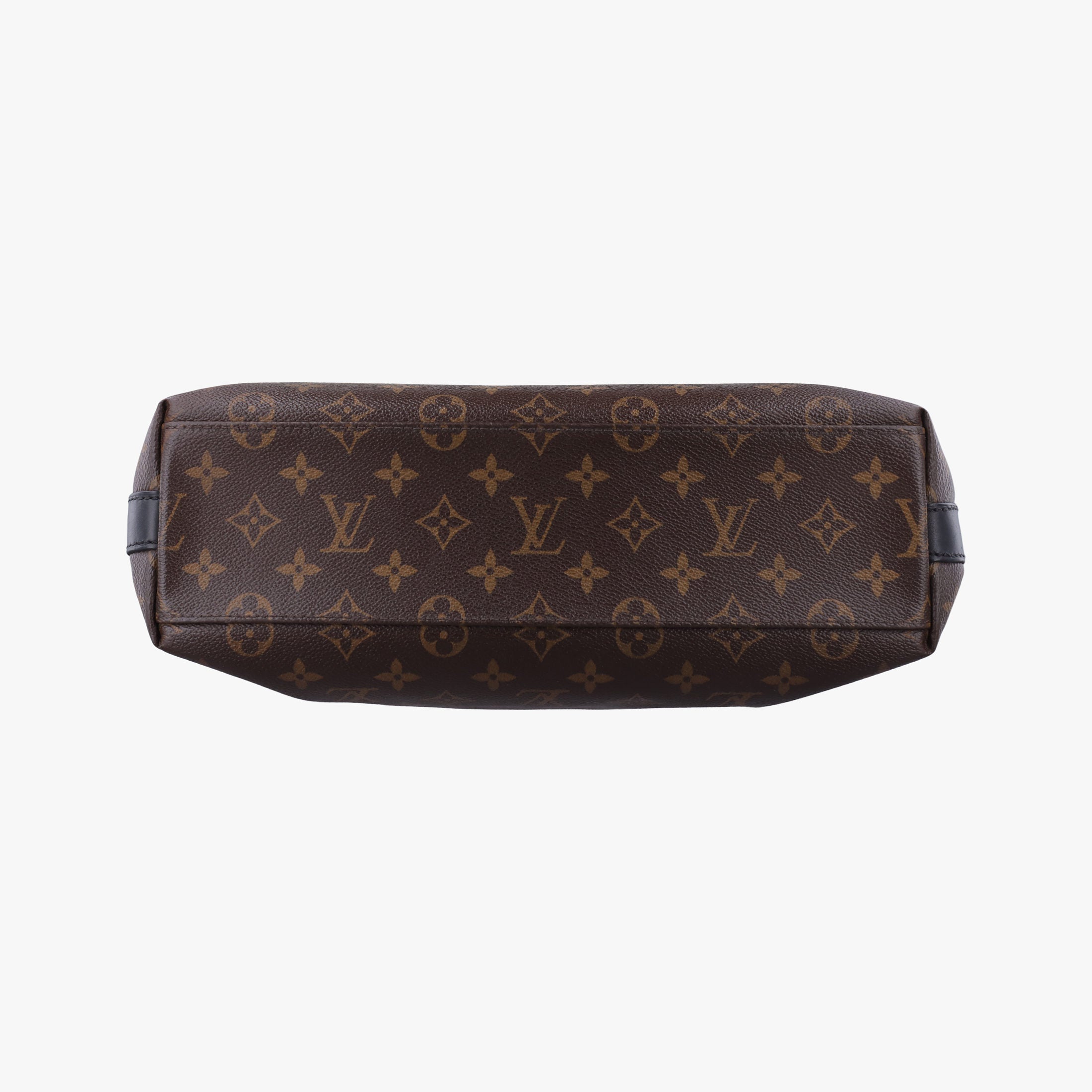 Vintage Louis Vuitton KITAN brown×black Monogram Canvas×calf leather M40388 shoulderbag | stylenewstar