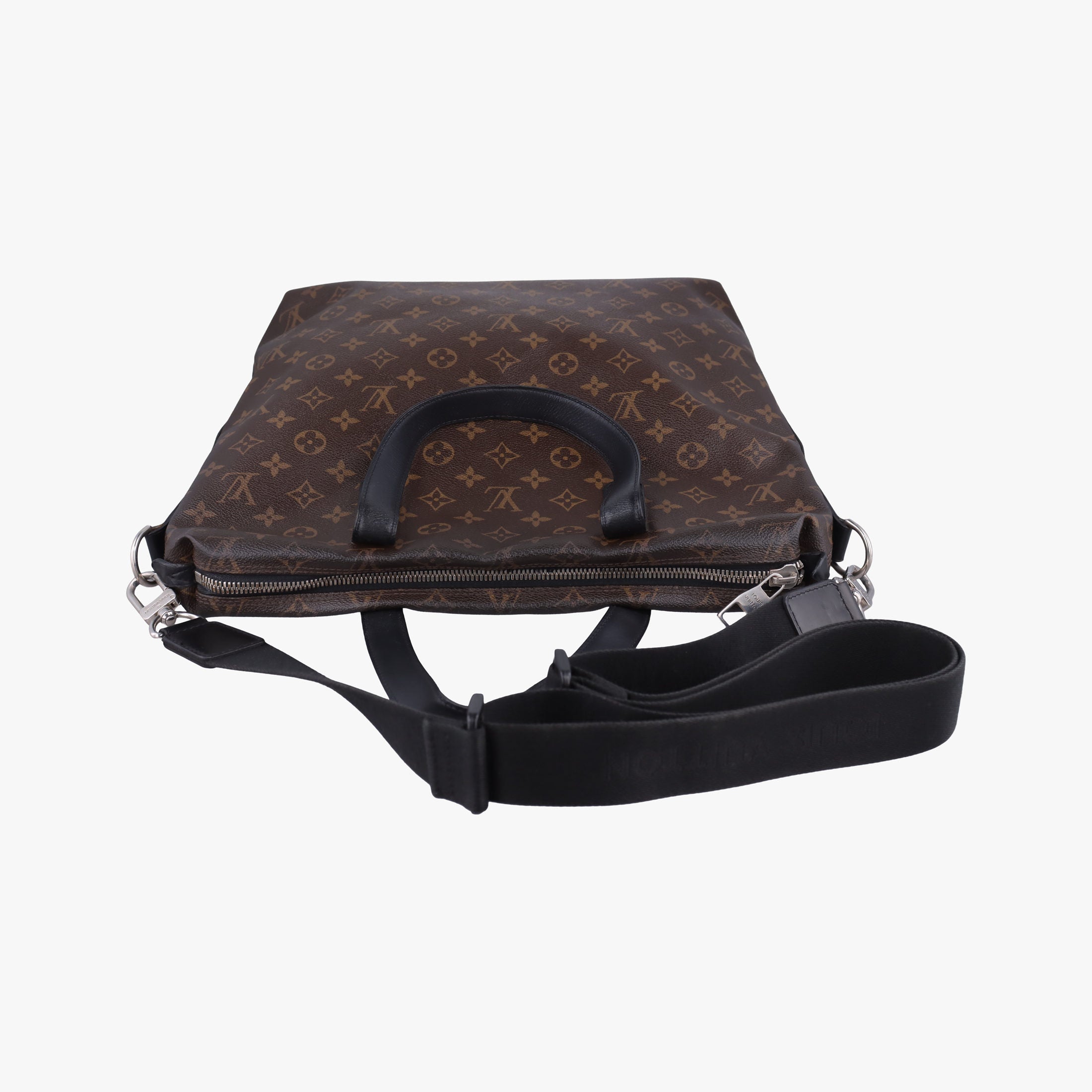 Vintage Louis Vuitton KITAN brown×black Monogram Canvas×calf leather M40388 shoulderbag | stylenewstar