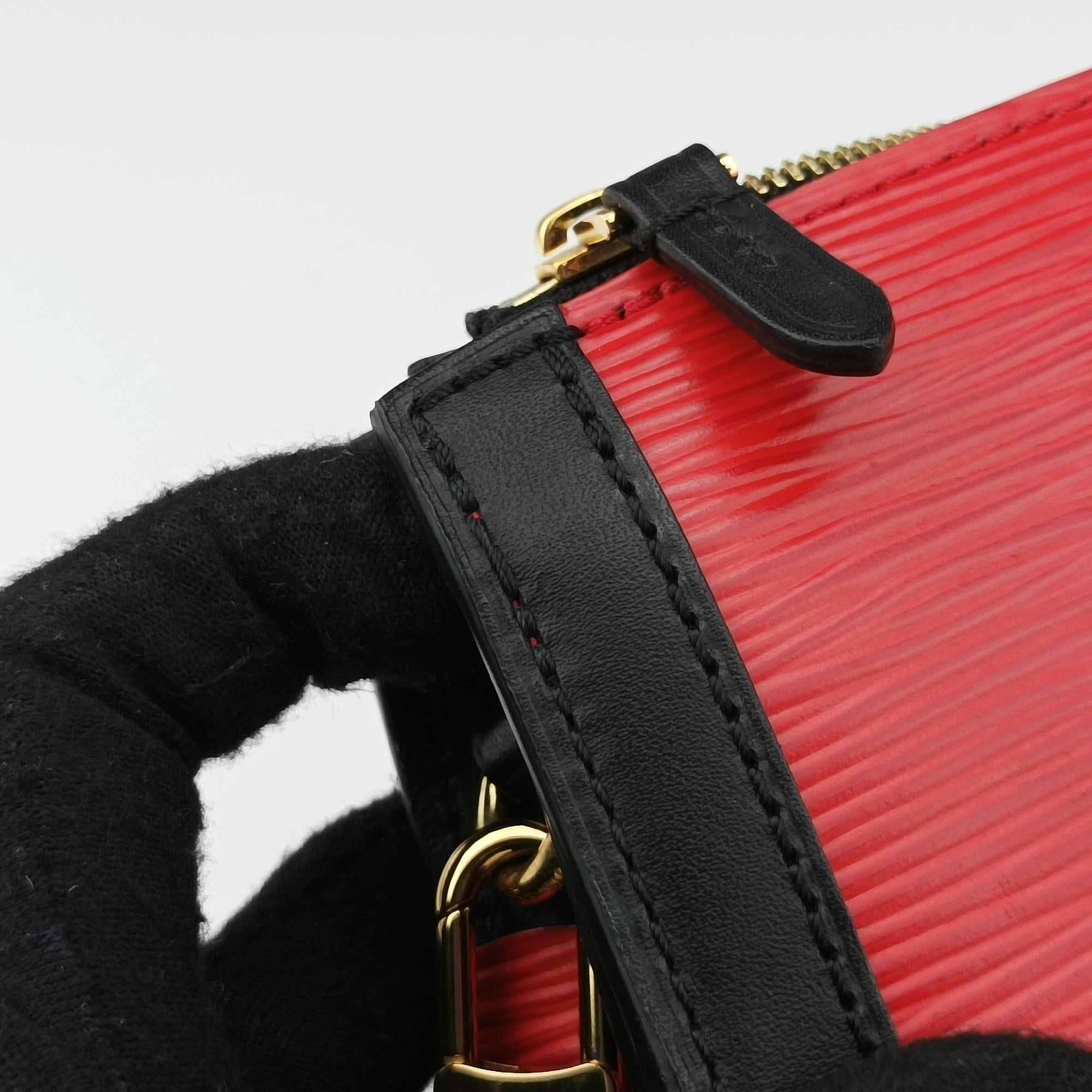 Pre-owned Louis Vuitton Trunk Clutch Rouge×Black Epi M51697 shoulderbag | stylenewstar