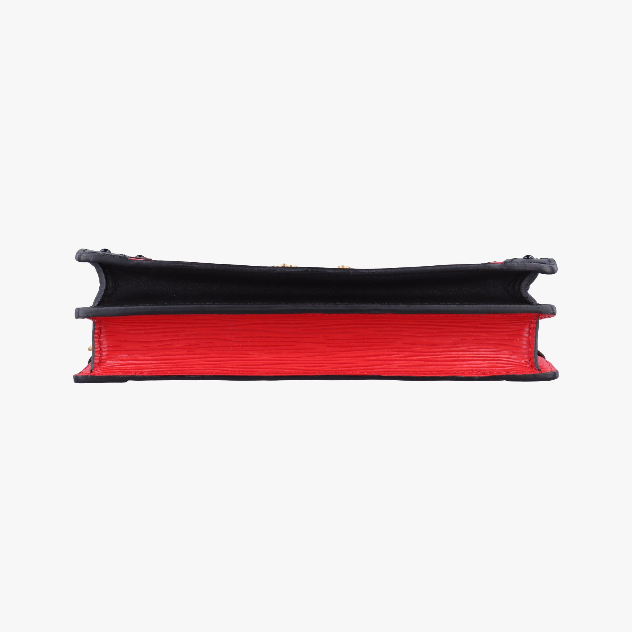 Pre-owned Louis Vuitton Trunk Clutch Rouge×Black Epi M51697 shoulderbag | stylenewstar