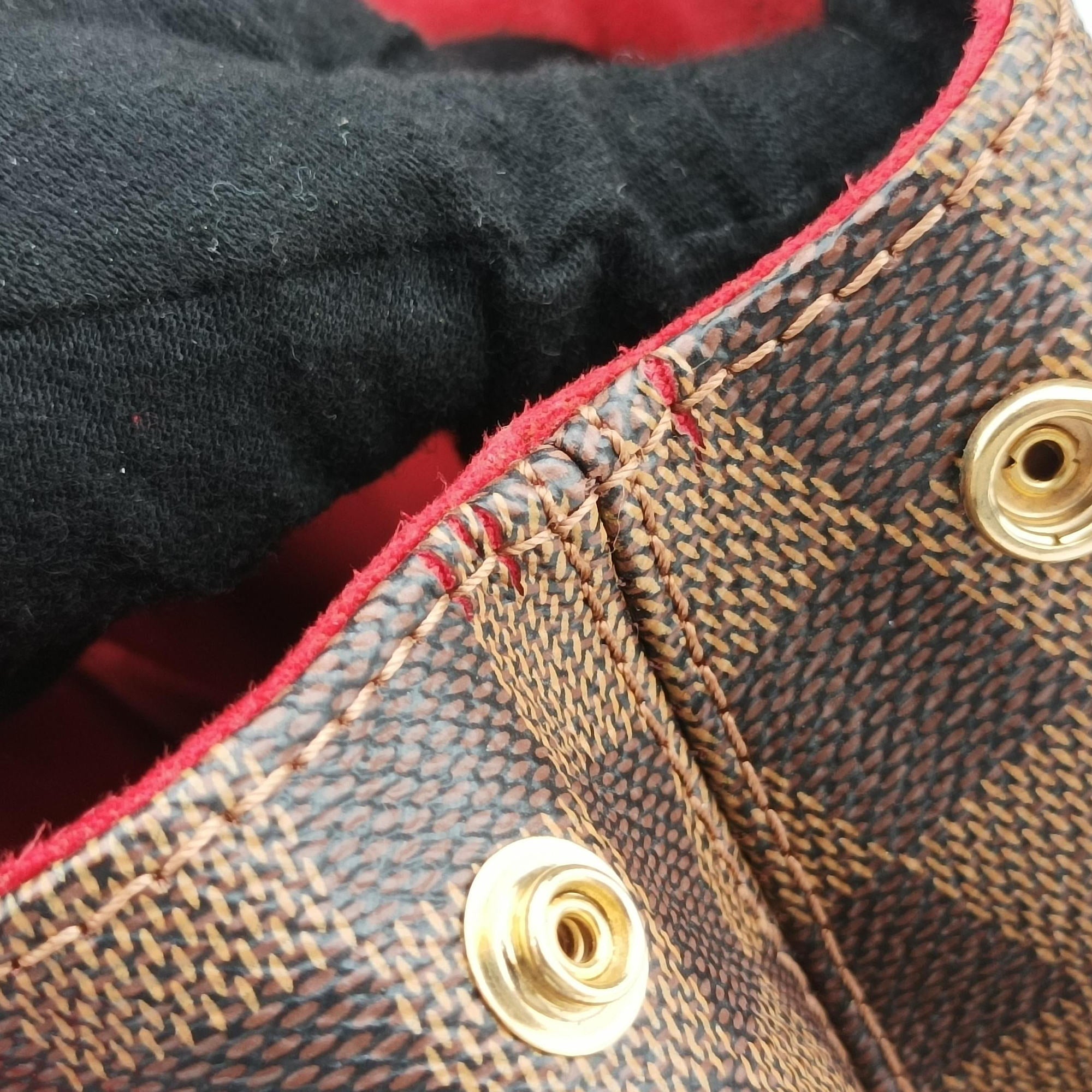 Pre-owned Louis Vuitton BERGAMO MM EBENE Damier Canvas N41168 shoulderbag | stylenewstar