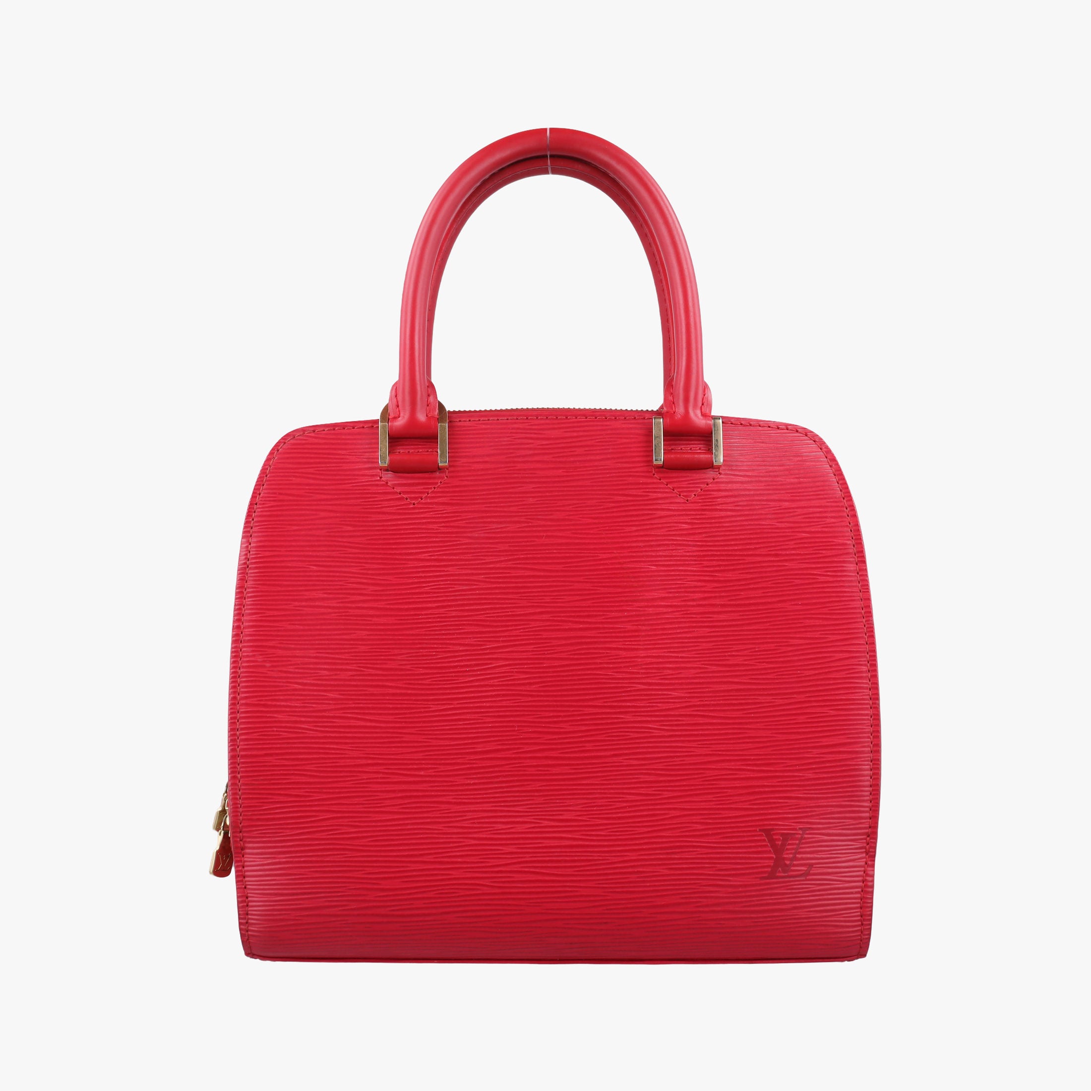 Pre-owned Louis Vuitton Pont Neuf Castillian Red epi M52057 handbag | stylenewstar