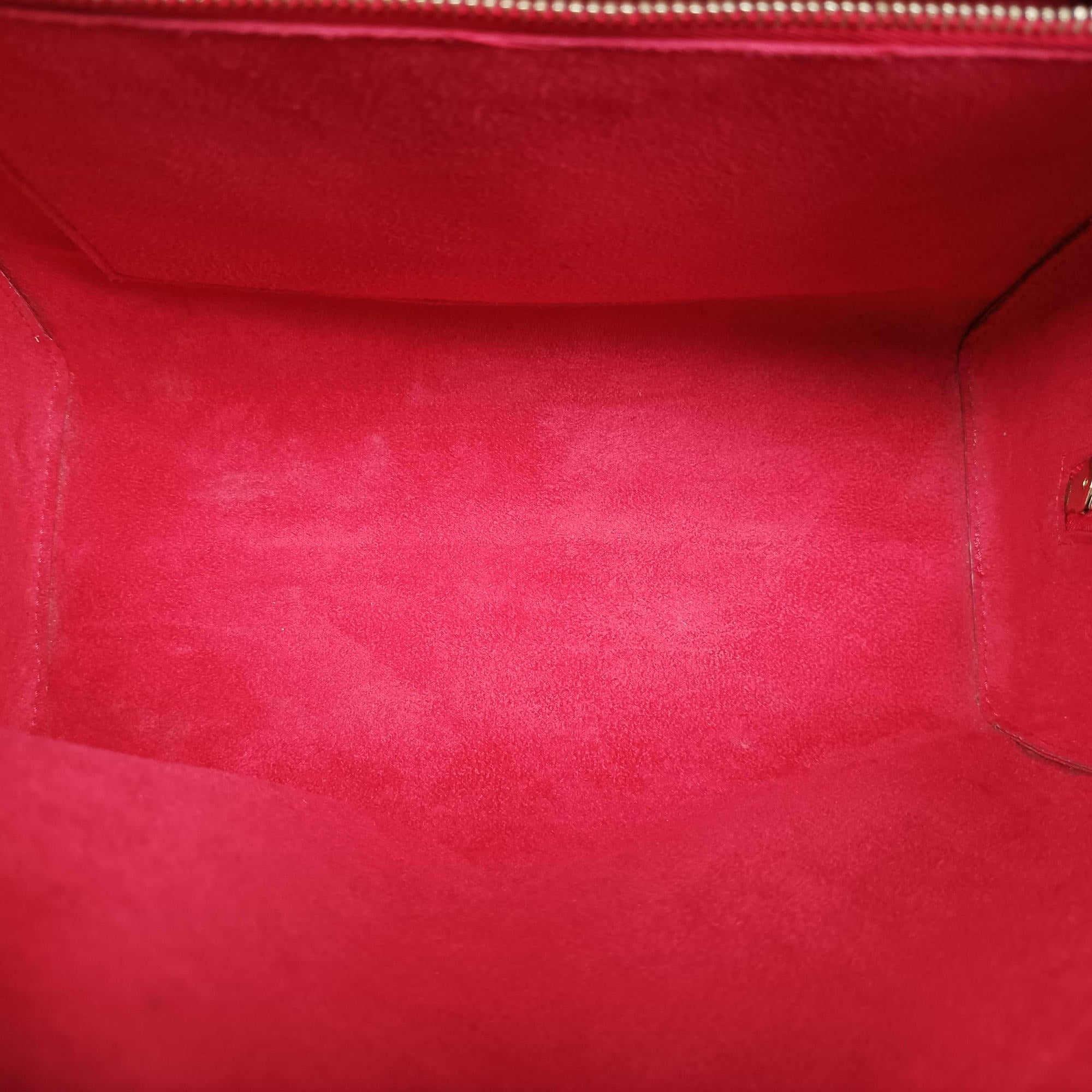 Pre-owned Louis Vuitton Pont Neuf Castillian Red epi M52057 handbag | stylenewstar
