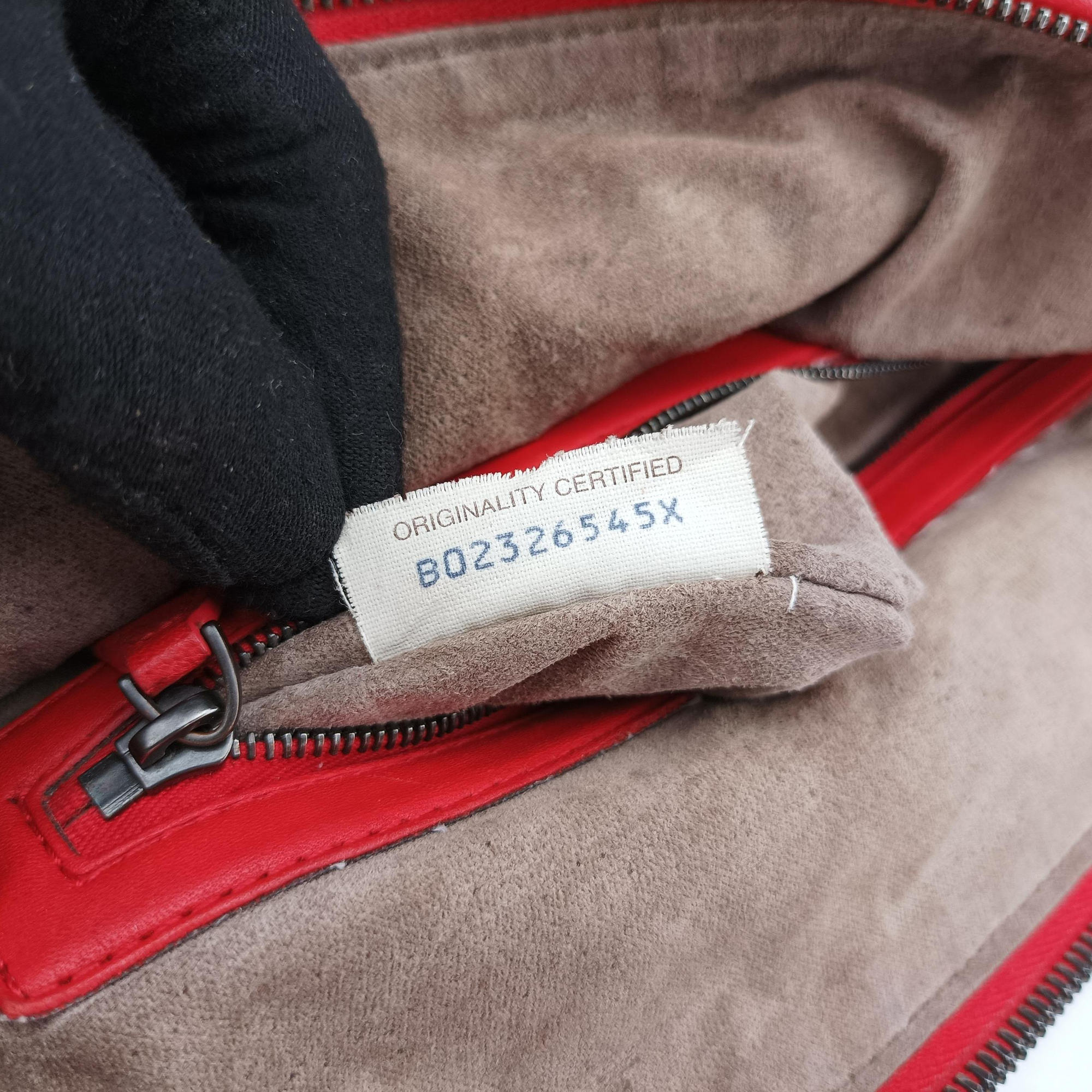 Pre-owned Bottega Veneta NODINI Intrecciato Red lambskin  shoulderbag | stylenewstar