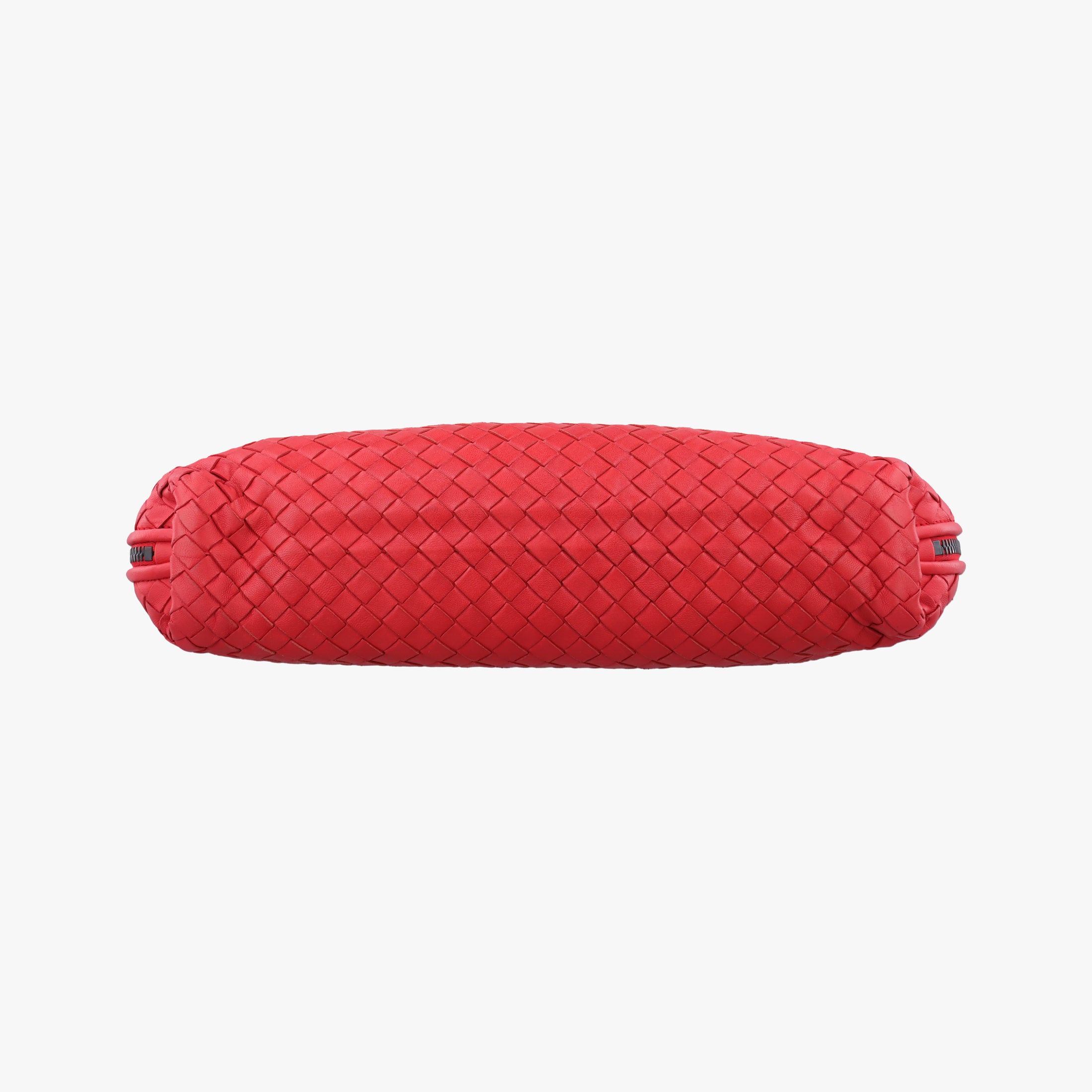 Pre-owned Bottega Veneta NODINI Intrecciato Red lambskin  shoulderbag | stylenewstar
