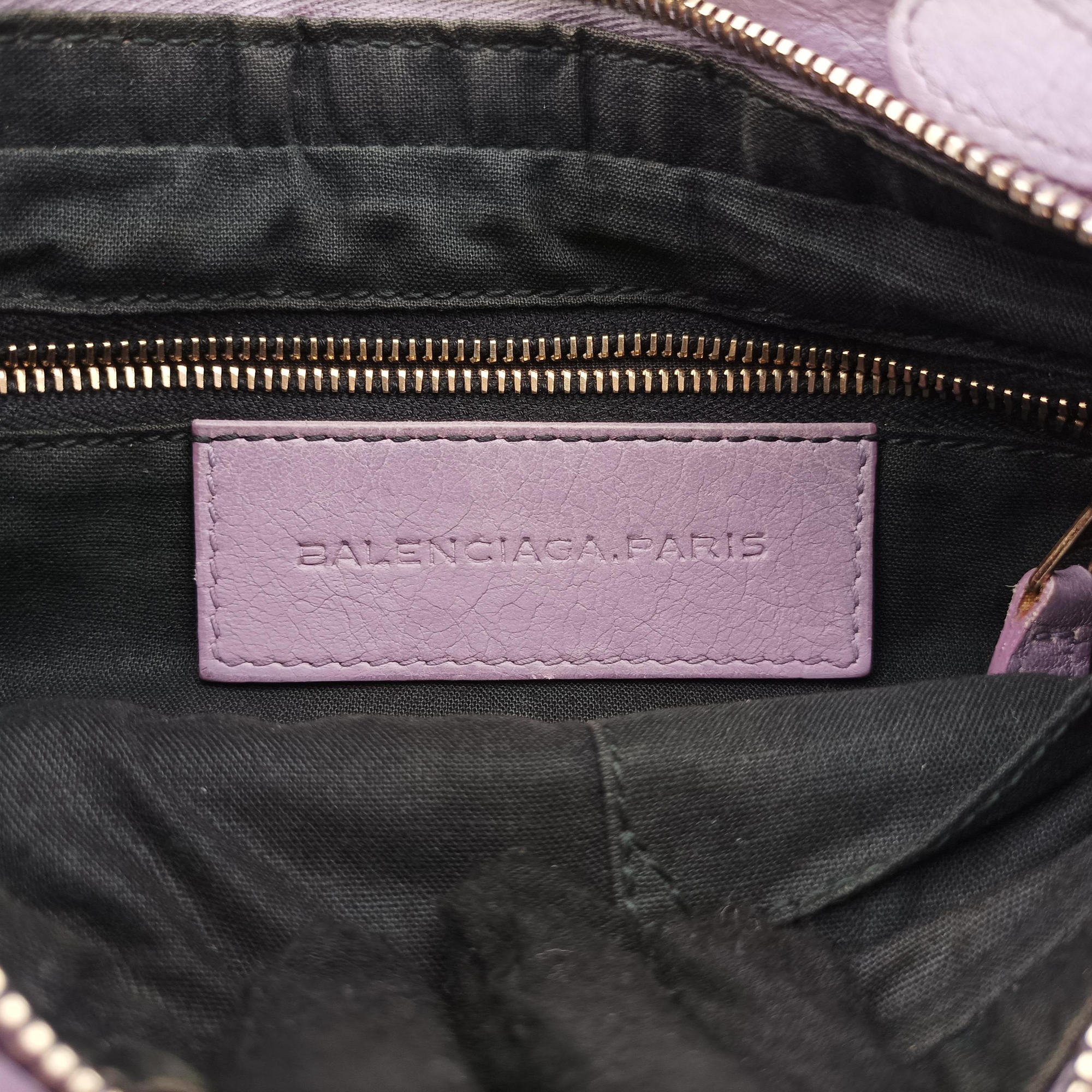 Pre-owned Balenciaga Motocross Giant Classic Hip Purple lambskin  shoulderbag | stylenewstar