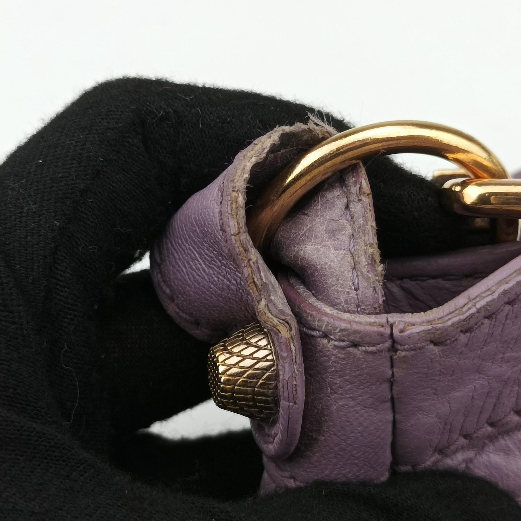 Pre-owned Balenciaga Motocross Giant Classic Hip Purple lambskin  shoulderbag | stylenewstar