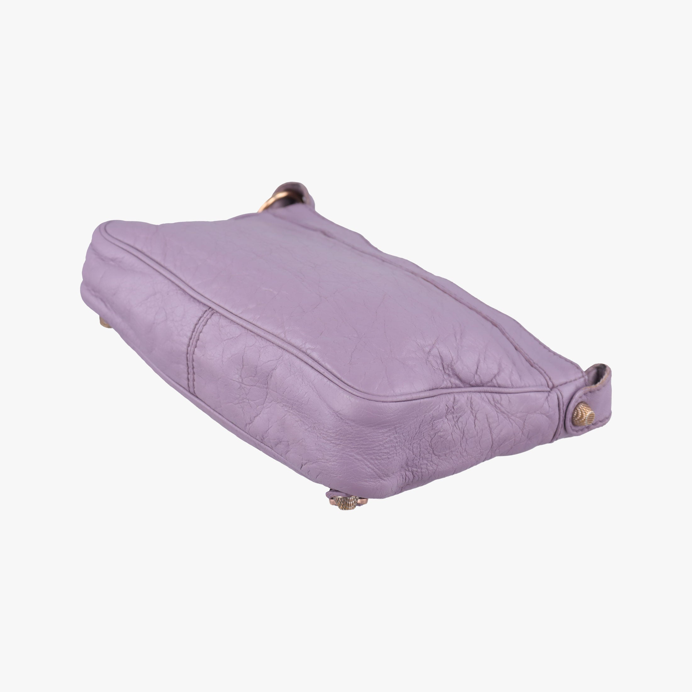 Pre-owned Balenciaga Motocross Giant Classic Hip Purple lambskin  shoulderbag | stylenewstar