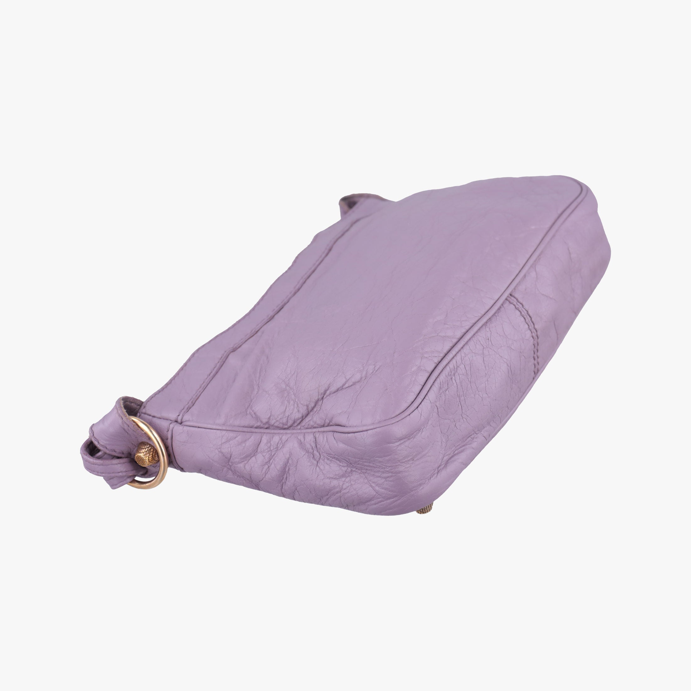 Pre-owned Balenciaga Motocross Giant Classic Hip Purple lambskin  shoulderbag | stylenewstar