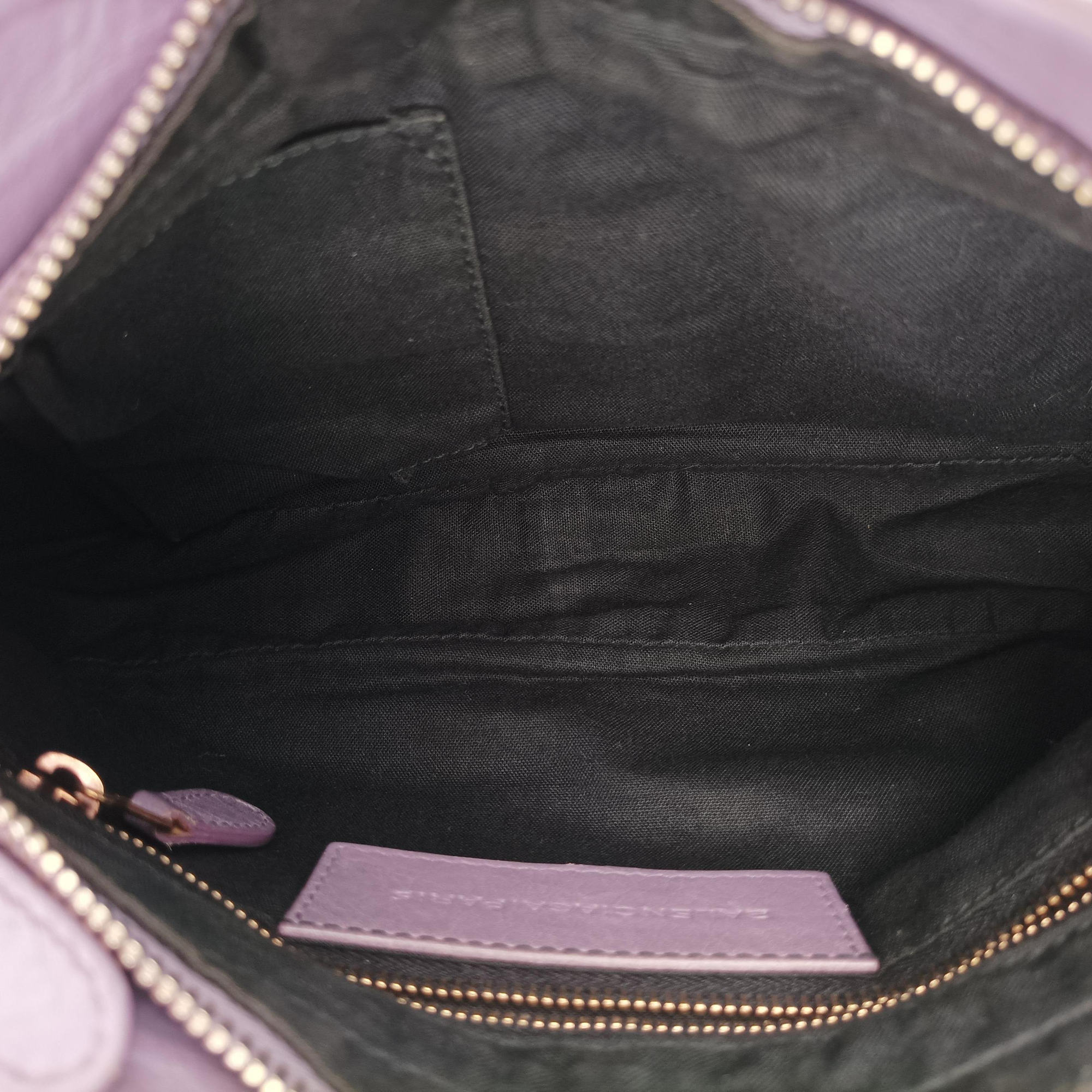Pre-owned Balenciaga Motocross Giant Classic Hip Purple lambskin  shoulderbag | stylenewstar