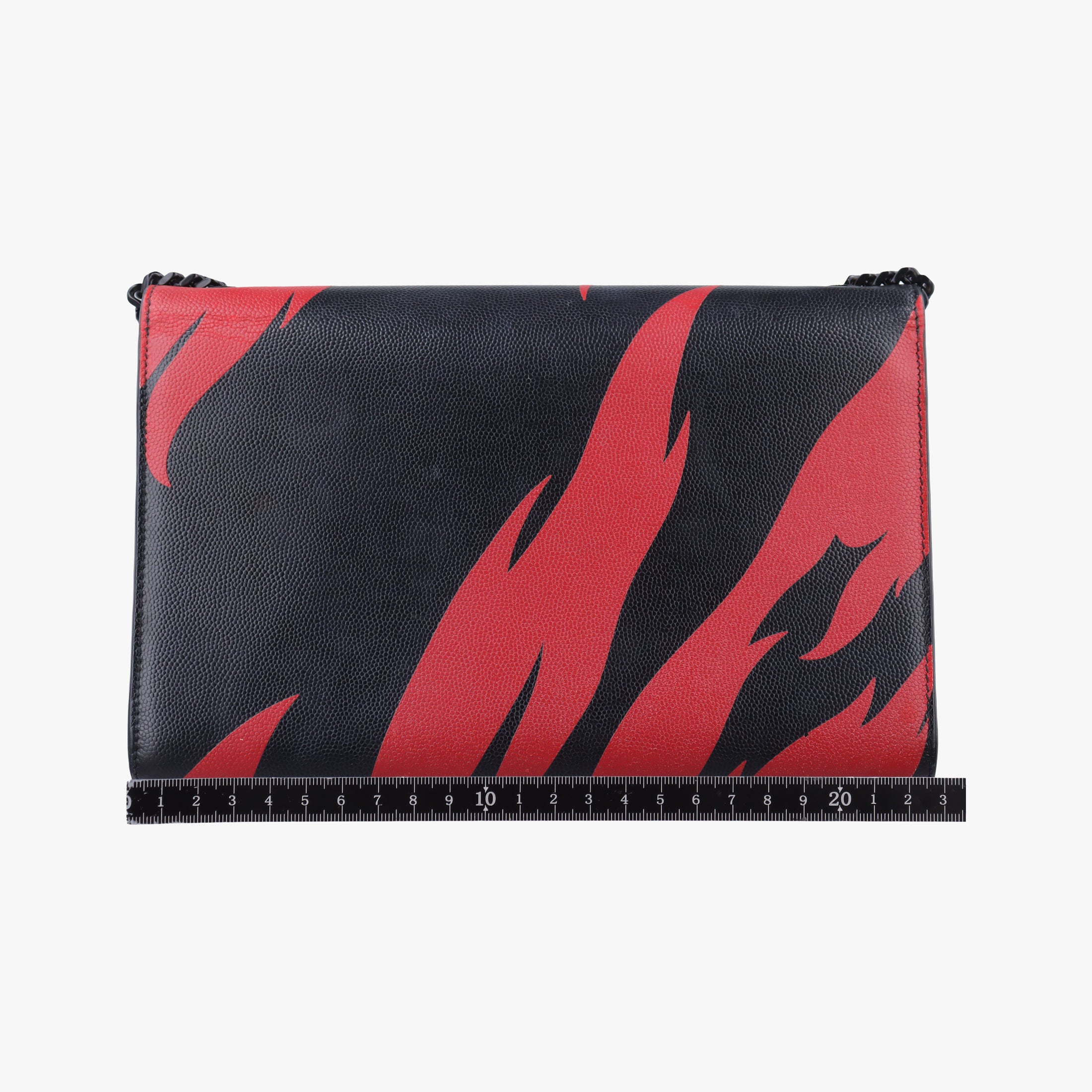 Vintage Yves Saint Laurent KATE Black×red Caviar Leather 364021 shoulderbag | stylenewstar