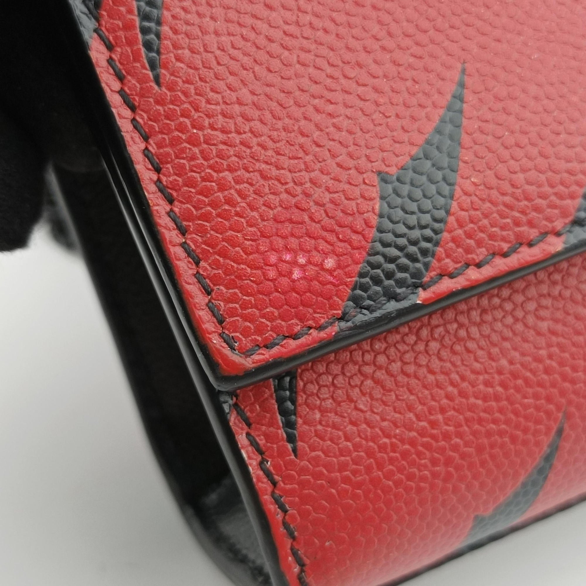 Vintage Yves Saint Laurent KATE Black×red Caviar Leather 364021 shoulderbag | stylenewstar