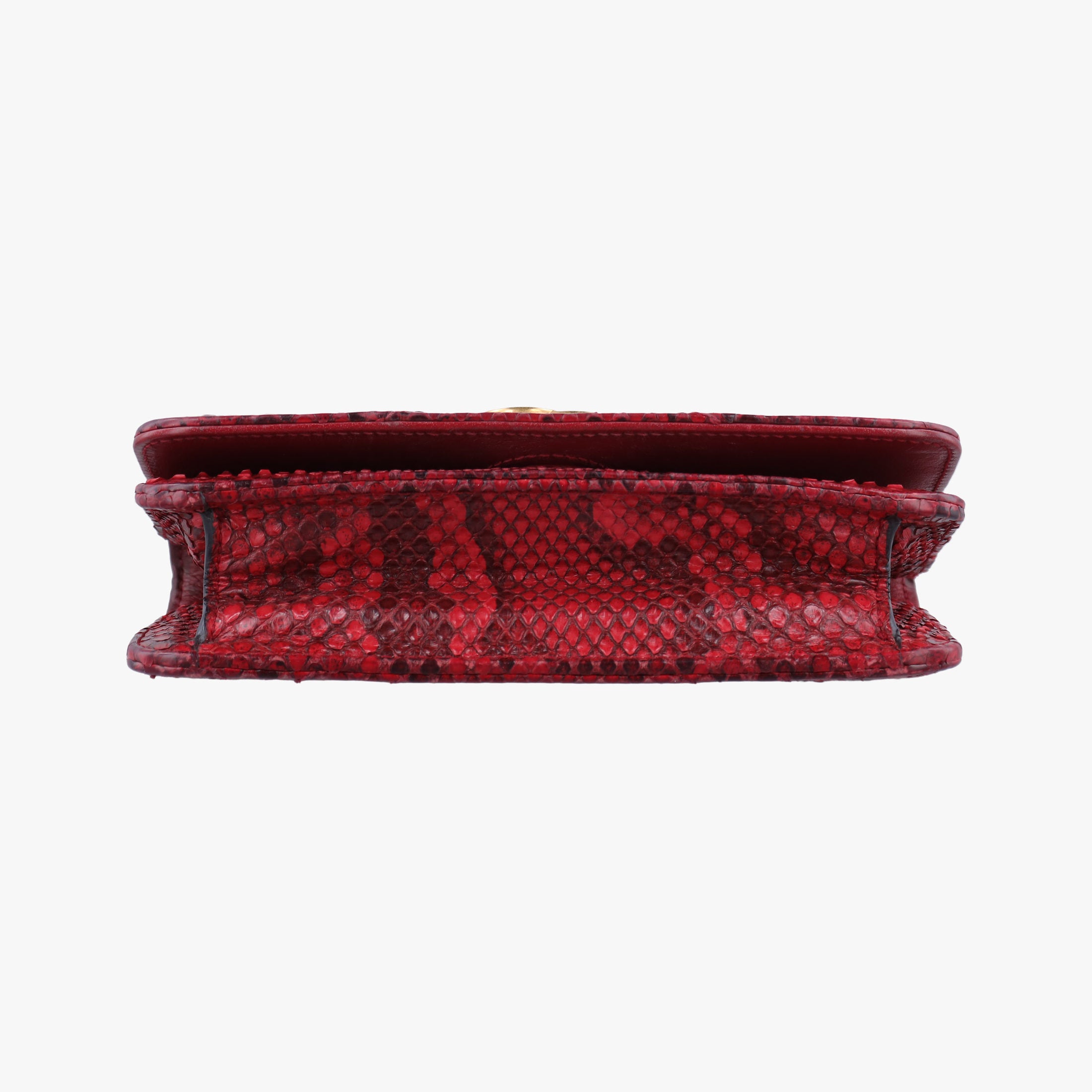 Secondhand Gucci GG Marmont Red snakeskin 488426 shoulderbag | stylenewstar