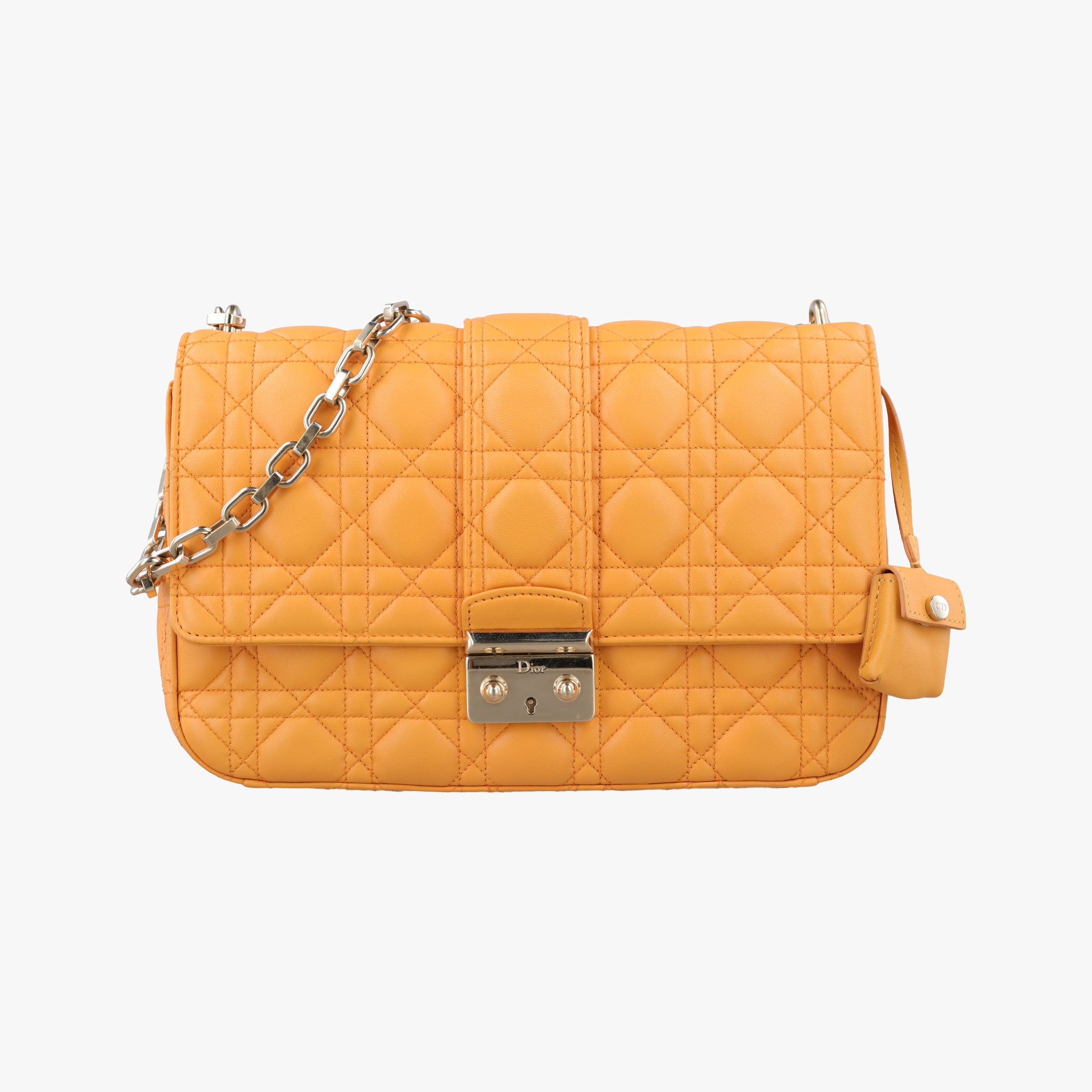Secondhand Christian Dior Miss Dior Cannage New Rock Yellow lambskin  shoulderbag | stylenewstar