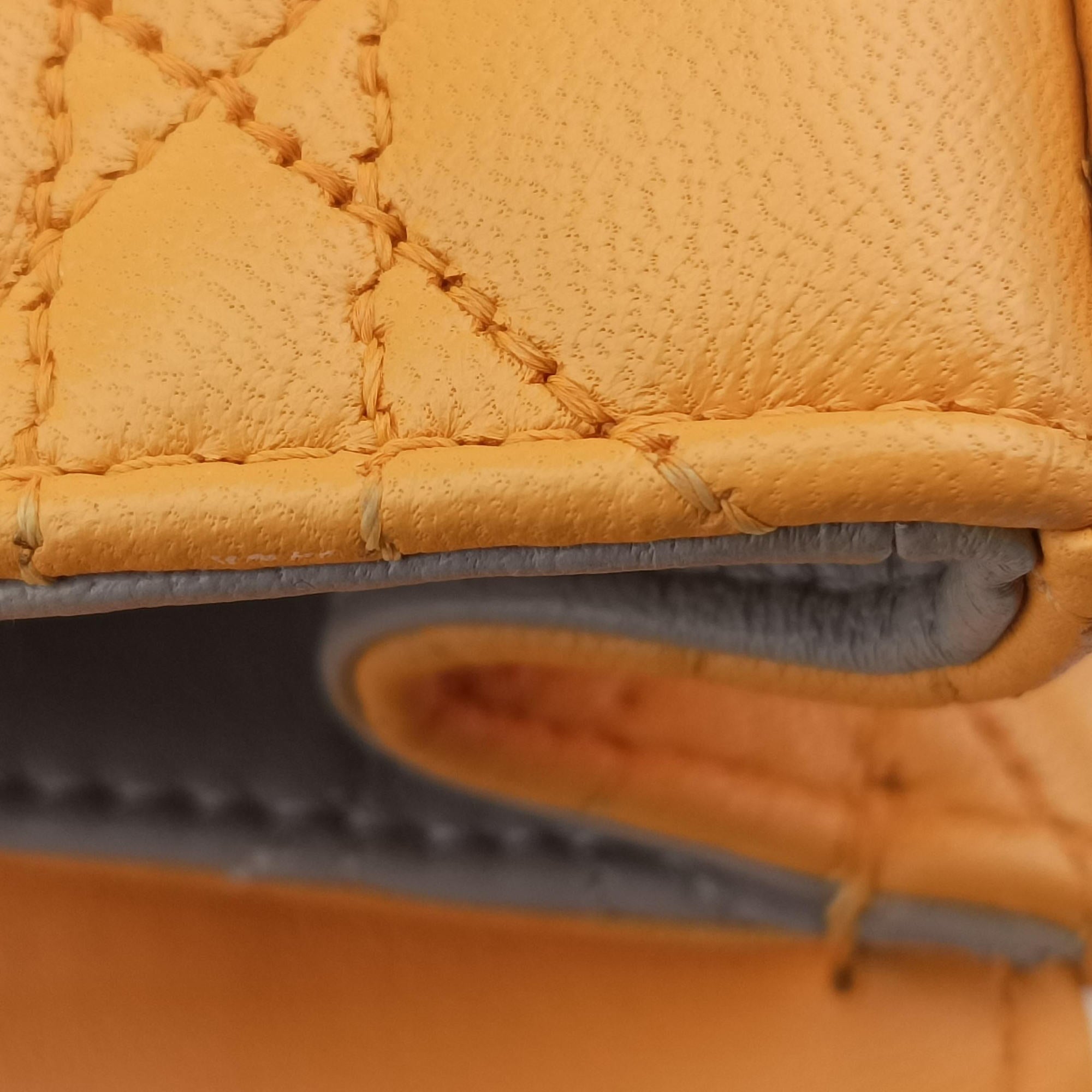 Secondhand Christian Dior Miss Dior Cannage New Rock Yellow lambskin  shoulderbag | stylenewstar
