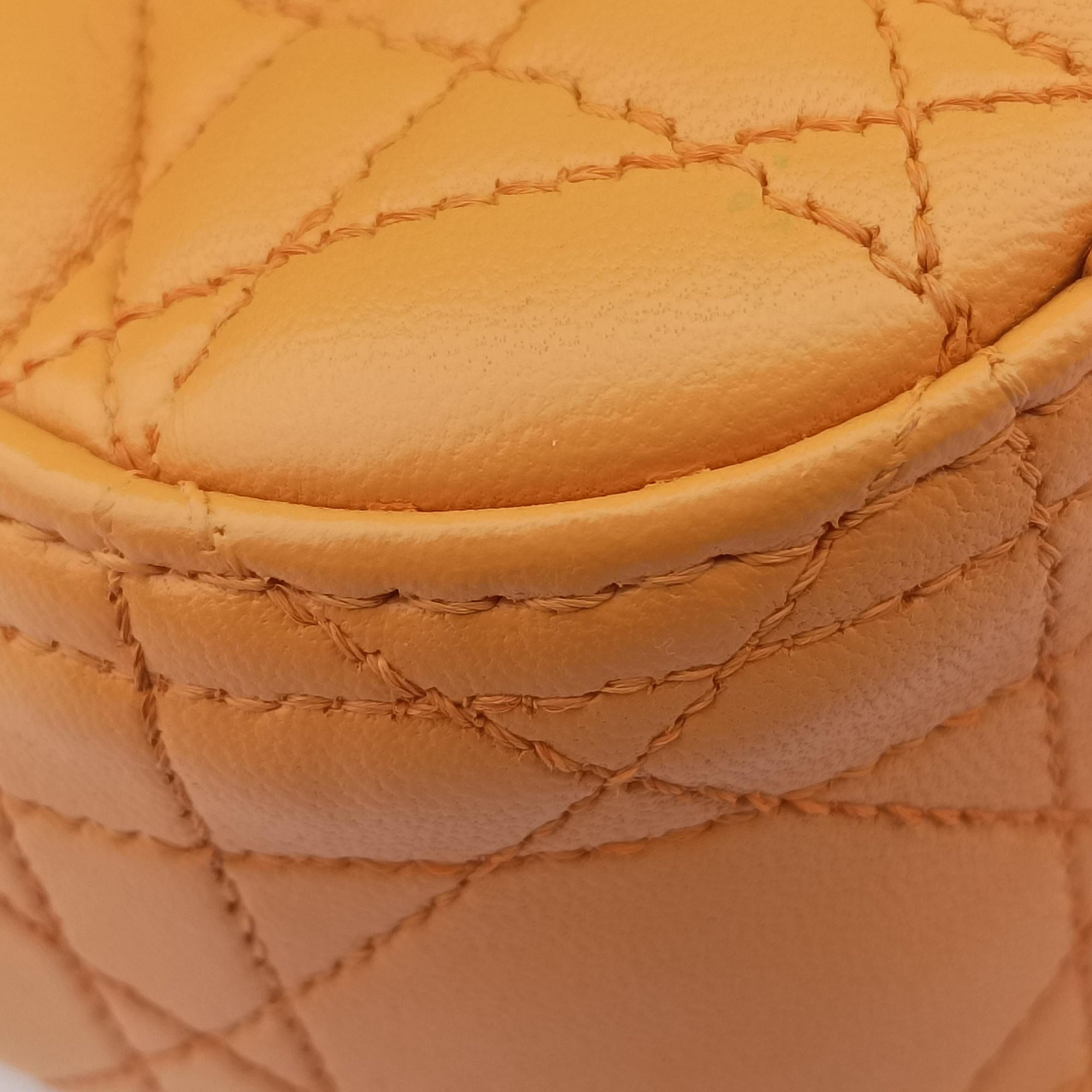 Secondhand Christian Dior Miss Dior Cannage New Rock Yellow lambskin  shoulderbag | stylenewstar