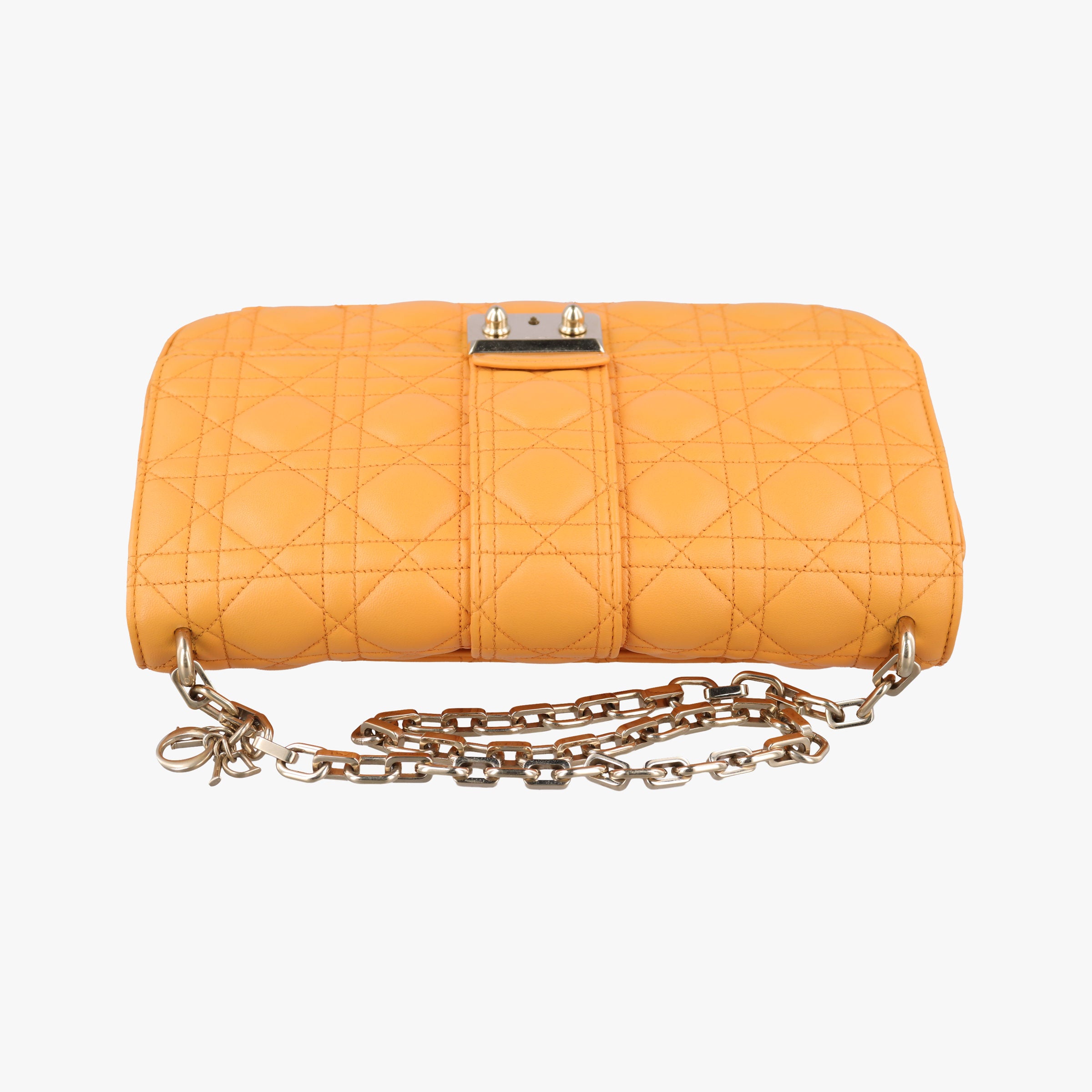 Secondhand Christian Dior Miss Dior Cannage New Rock Yellow lambskin  shoulderbag | stylenewstar