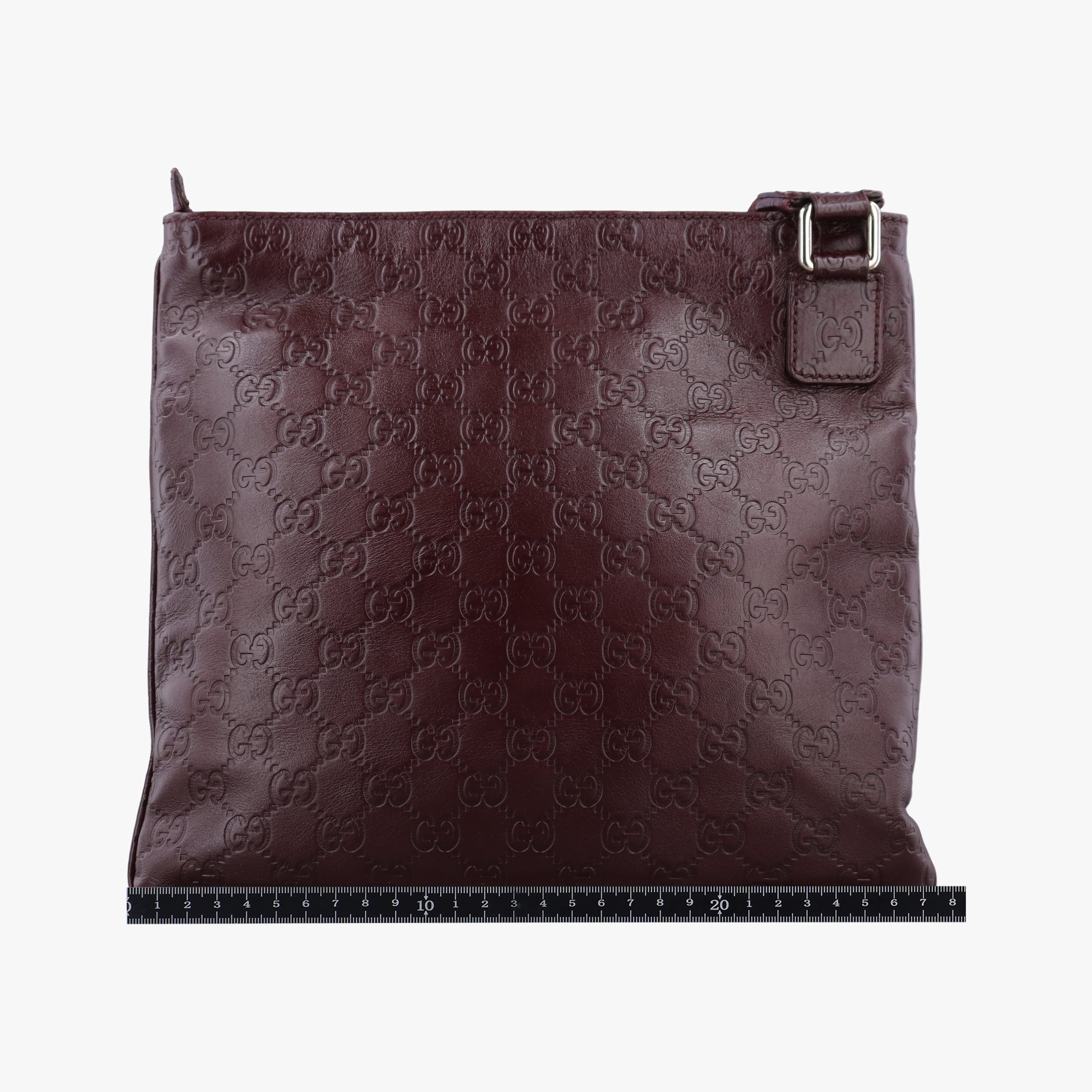 Secondhand Gucci GG Imprime messenger Burgundy Leather 264217 shoulderbag | stylenewstar