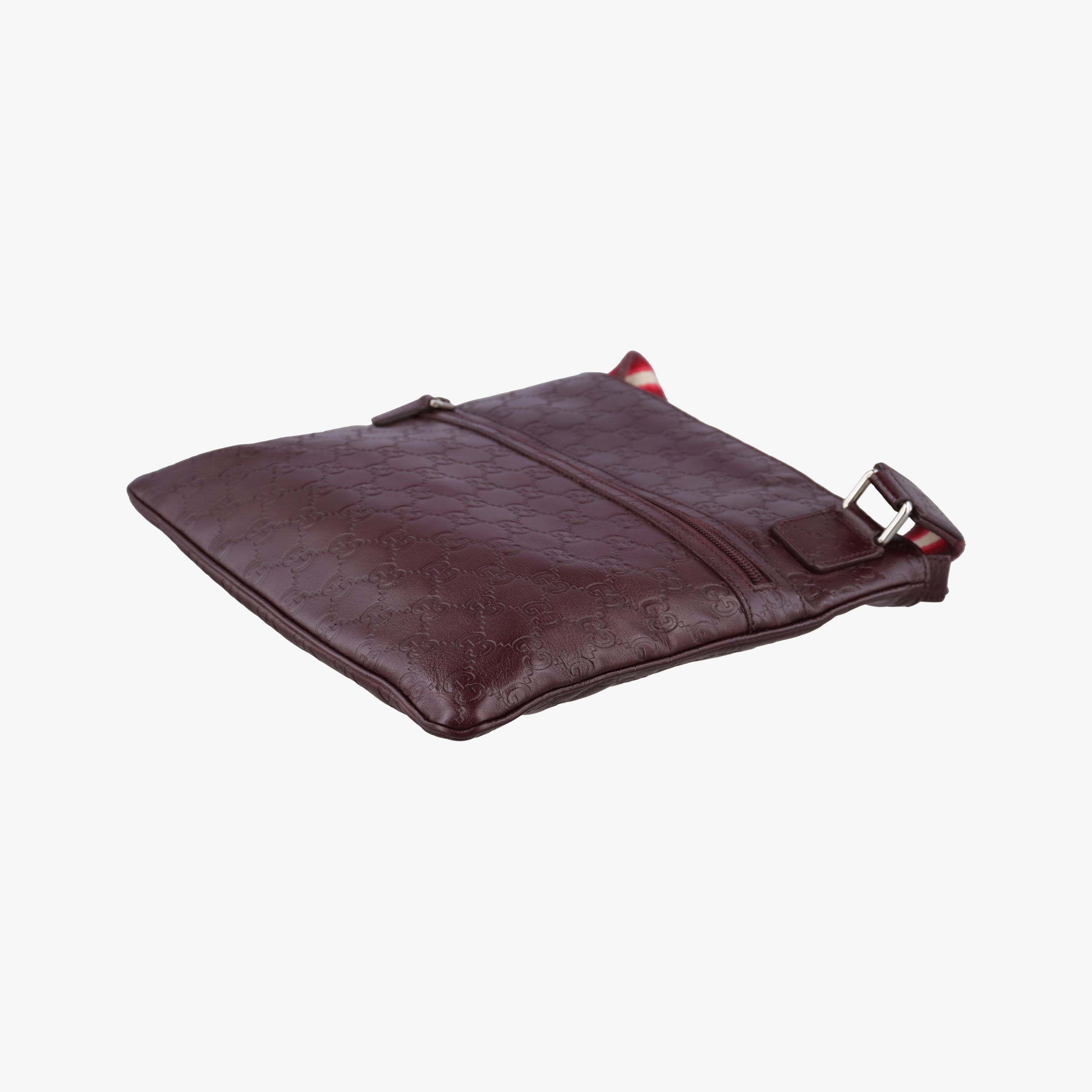 Secondhand Gucci GG Imprime messenger Burgundy Leather 264217 shoulderbag | stylenewstar