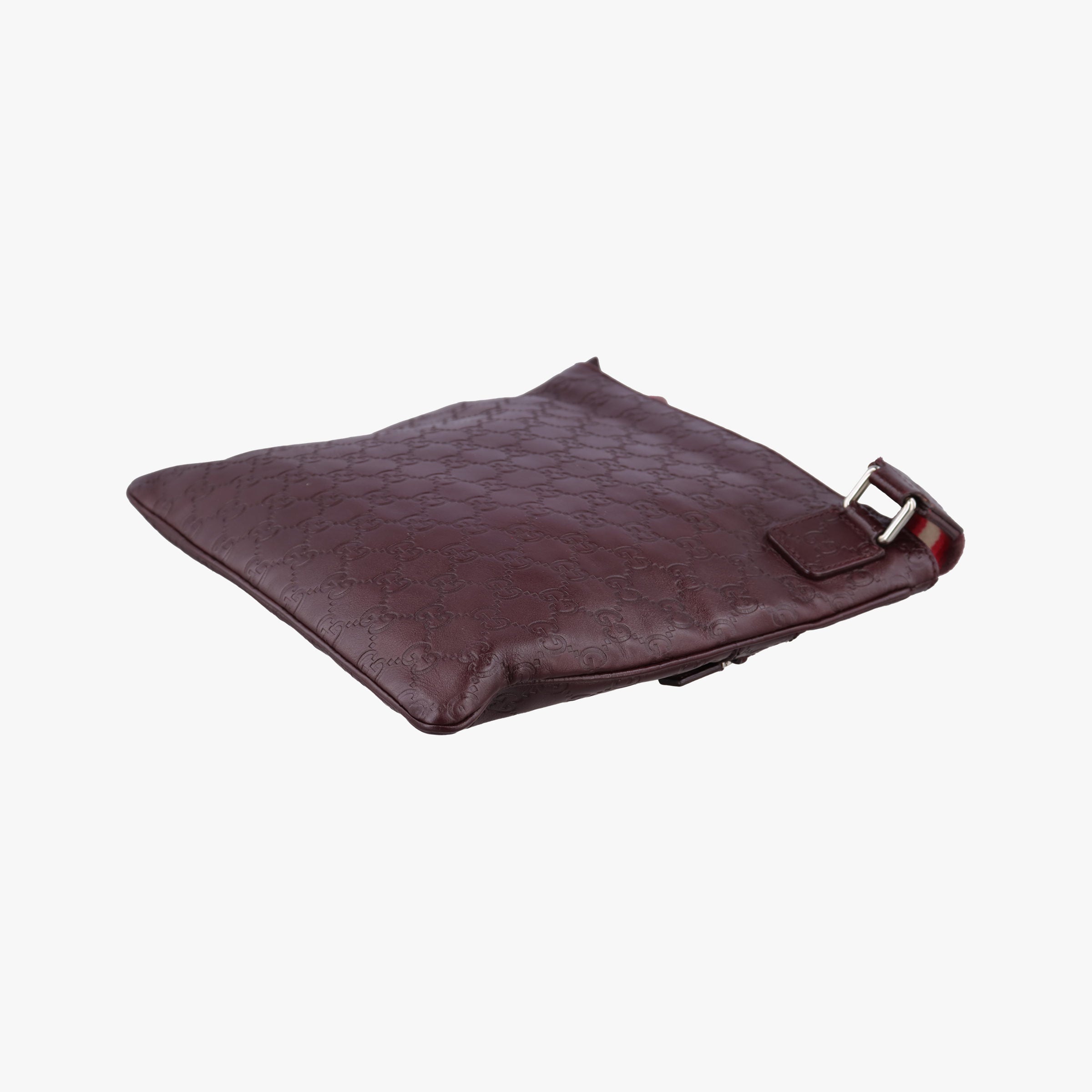 Secondhand Gucci GG Imprime messenger Burgundy Leather 264217 shoulderbag | stylenewstar