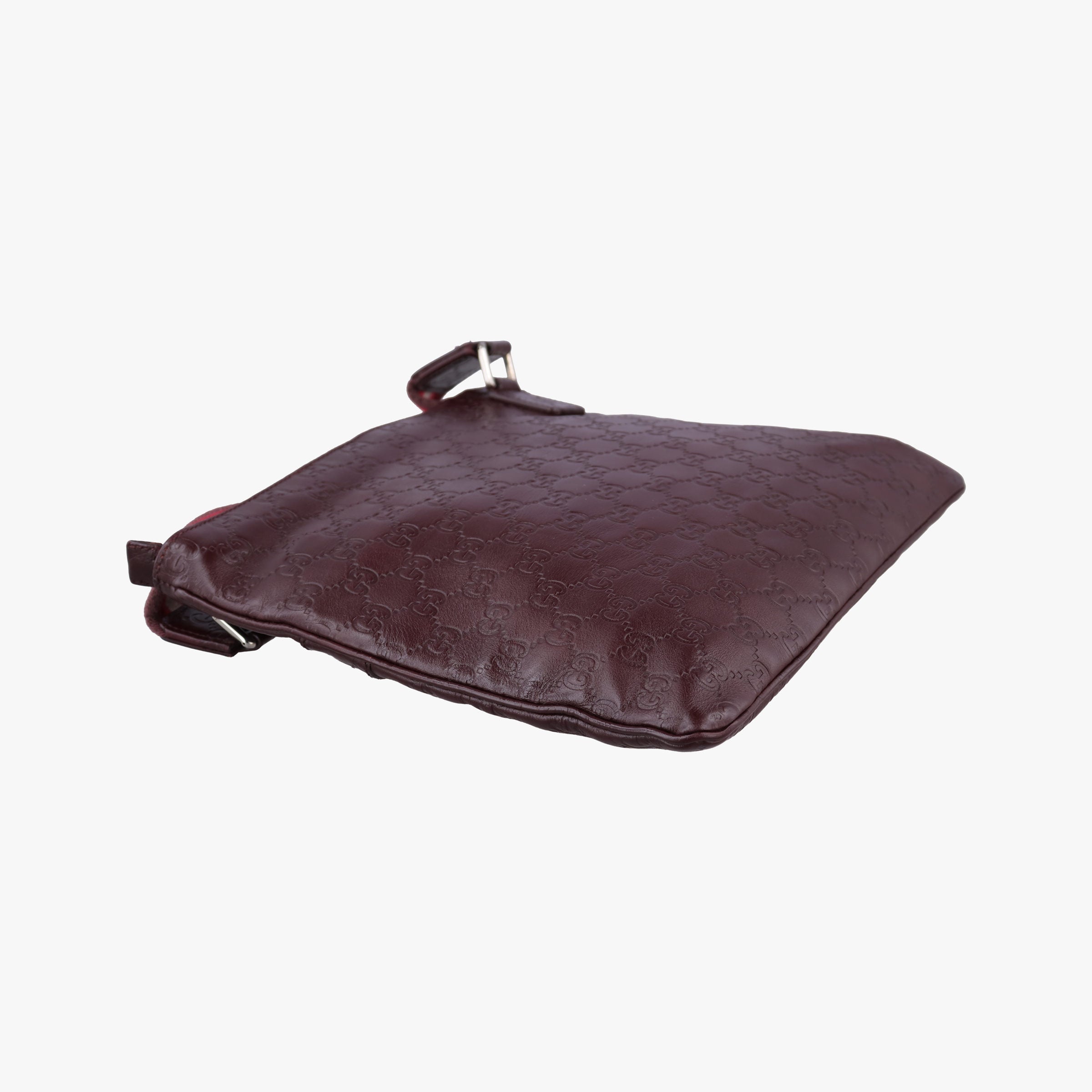 Secondhand Gucci GG Imprime messenger Burgundy Leather 264217 shoulderbag | stylenewstar