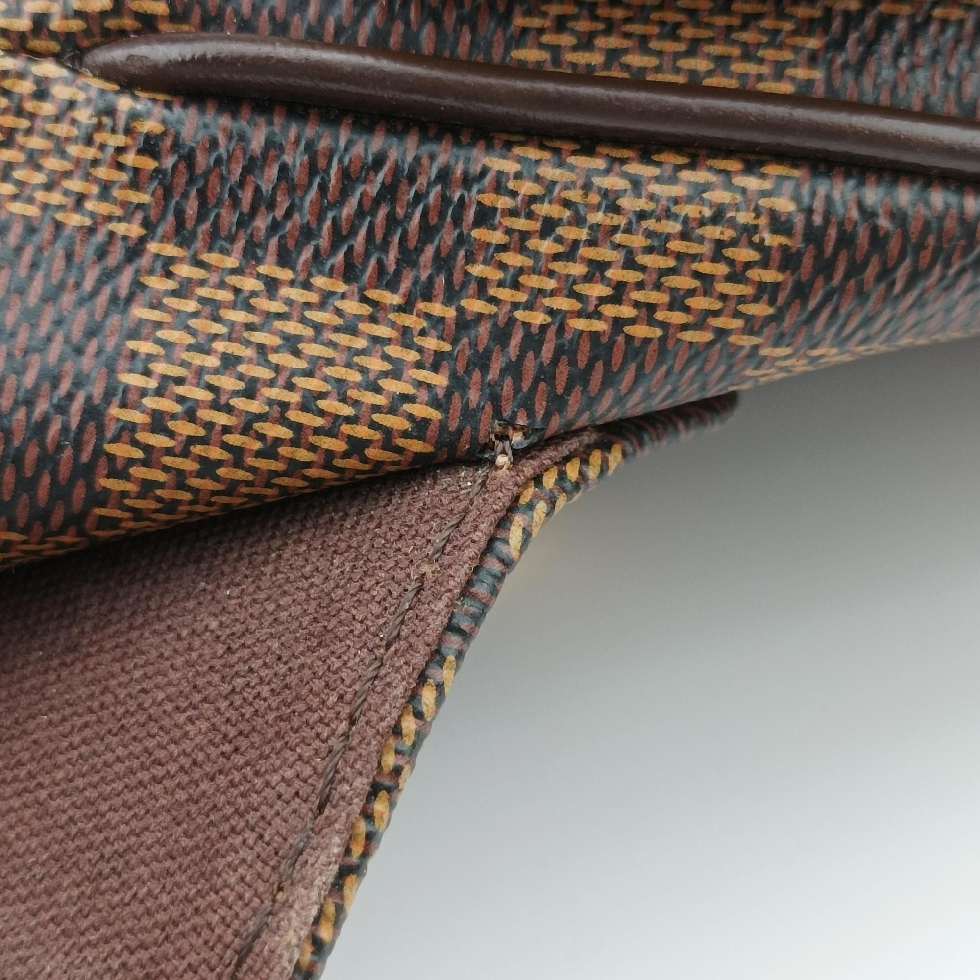 Pre-owned Louis Vuitton BROOKLYN MM EBENE Damier Canvas N51212 shoulderbag | stylenewstar