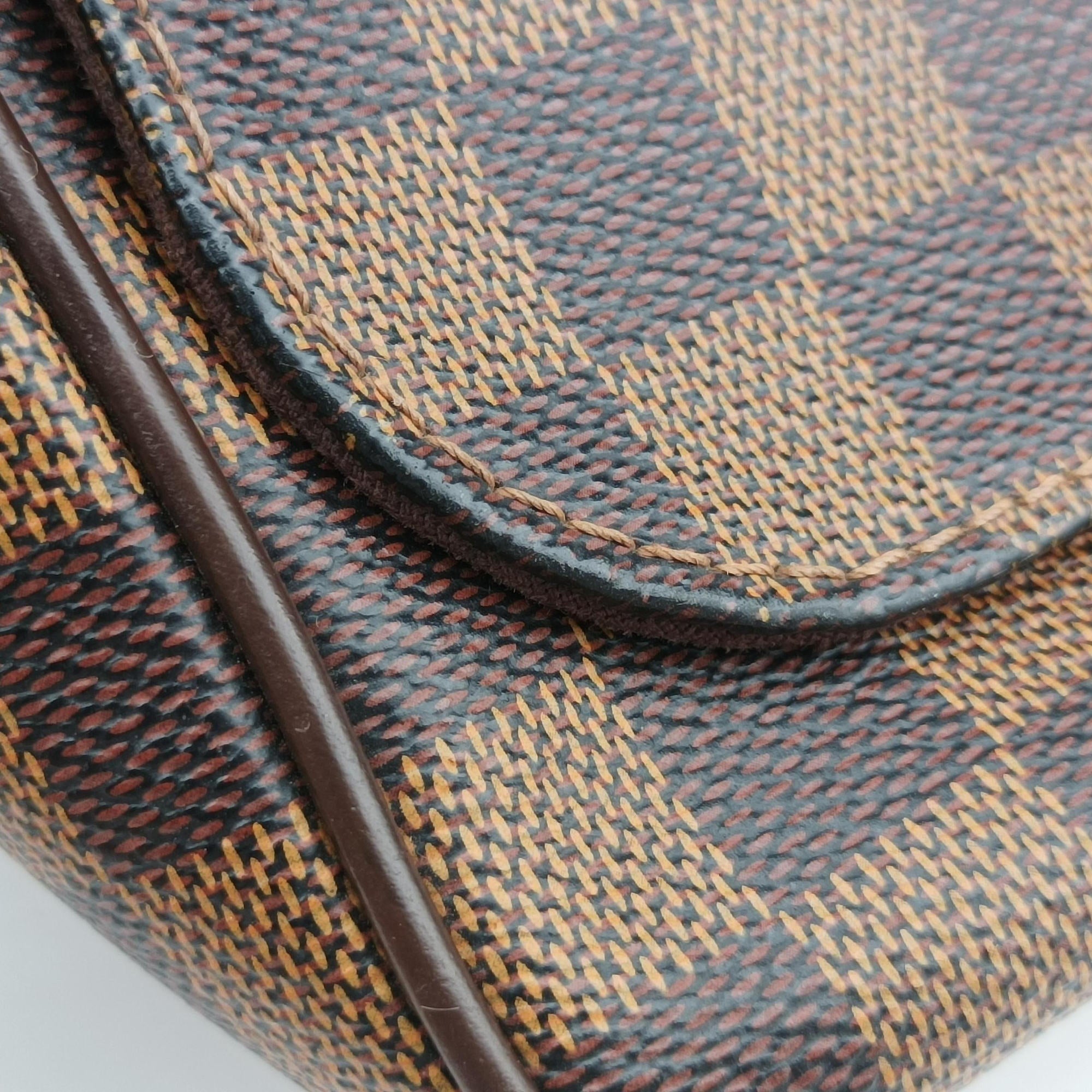 Pre-owned Louis Vuitton BROOKLYN MM EBENE Damier Canvas N51212 shoulderbag | stylenewstar