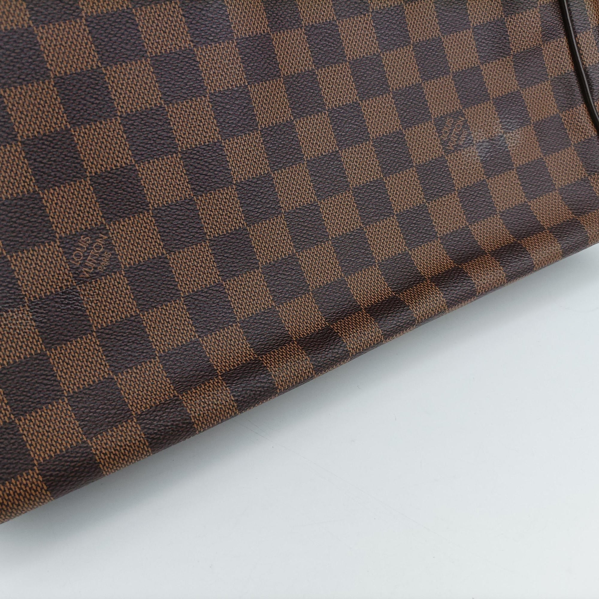 Pre-owned Louis Vuitton BROOKLYN MM EBENE Damier Canvas N51212 shoulderbag | stylenewstar