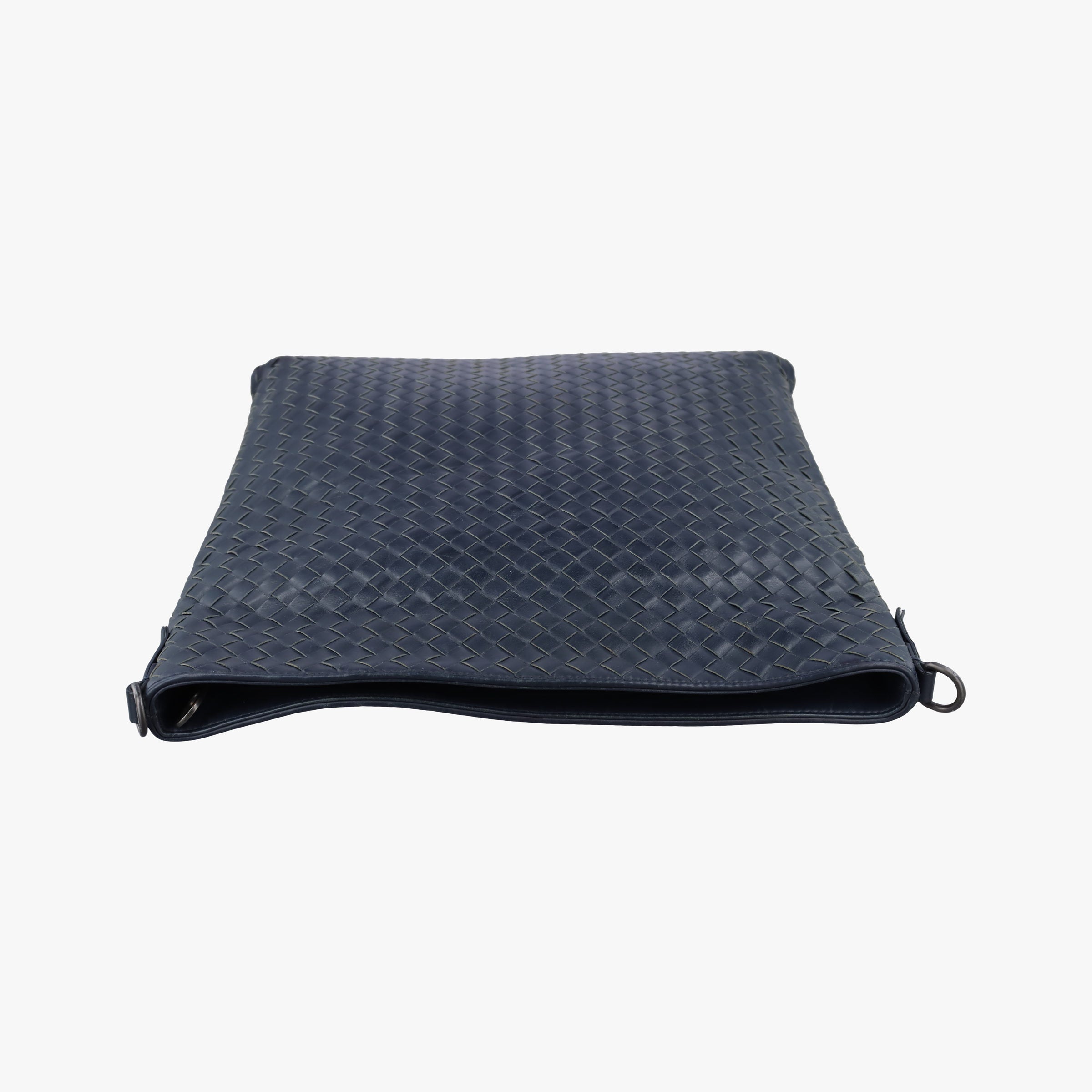 Pre-owned Bottega Veneta Intrecciato Navy lambskin  shoulderbag | stylenewstar