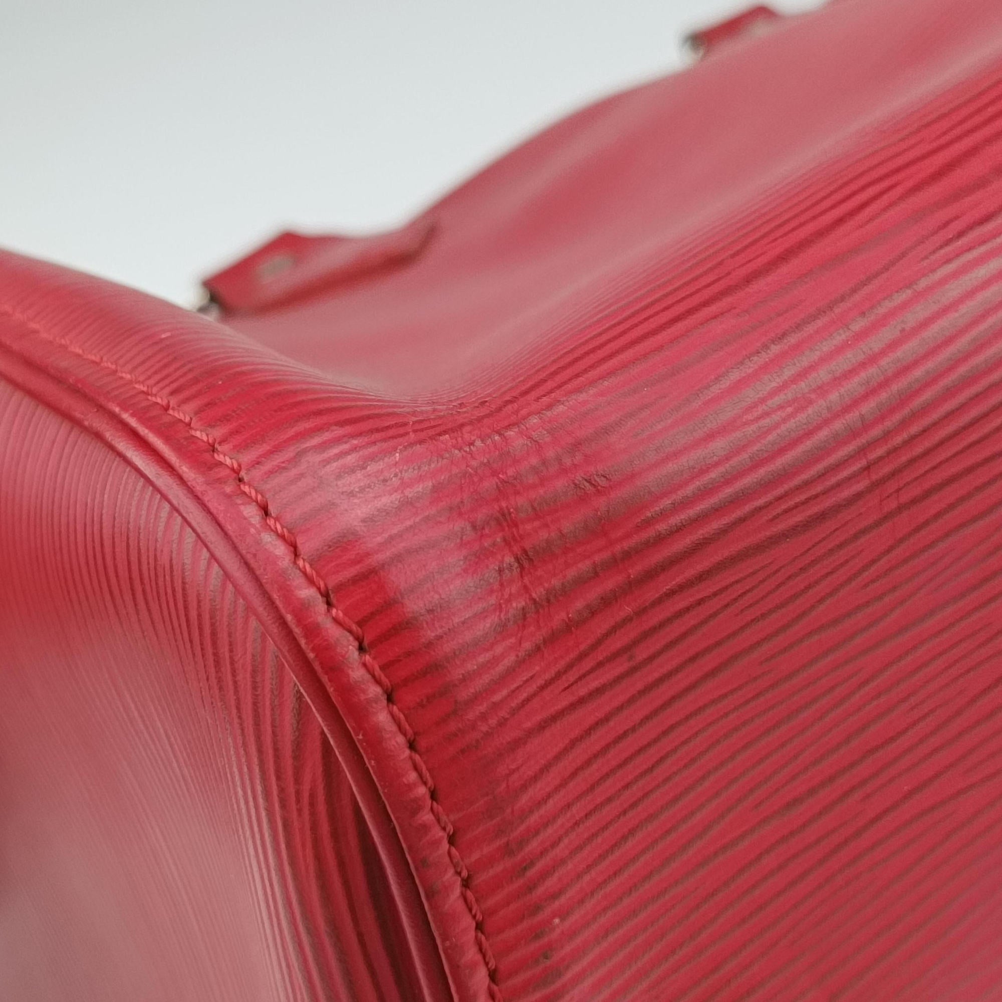 Pre-owned Louis Vuitton Speedy 30 Castillian Red epi M43007 handbag | stylenewstar