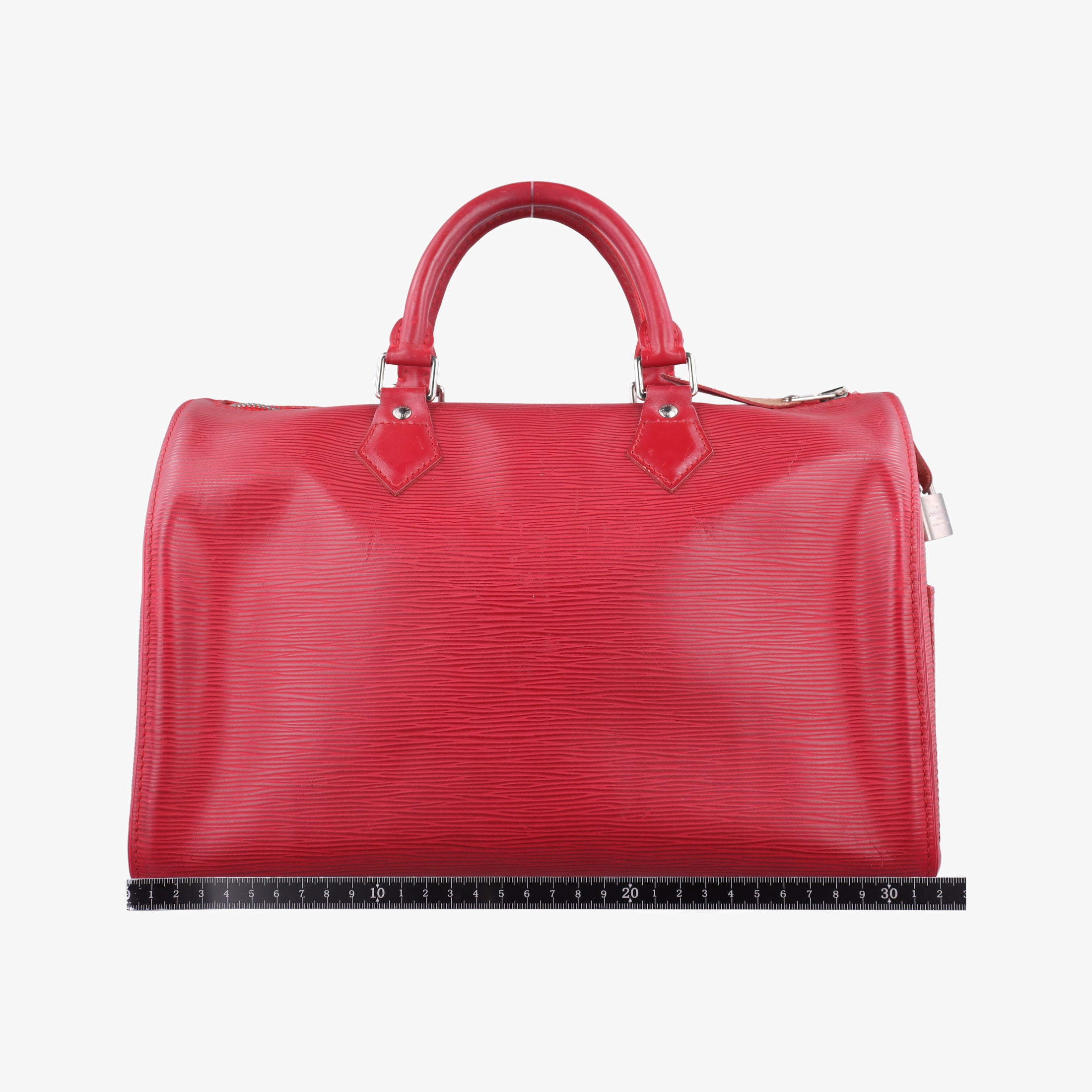 Pre-owned Louis Vuitton Speedy 30 Castillian Red epi M43007 handbag | stylenewstar