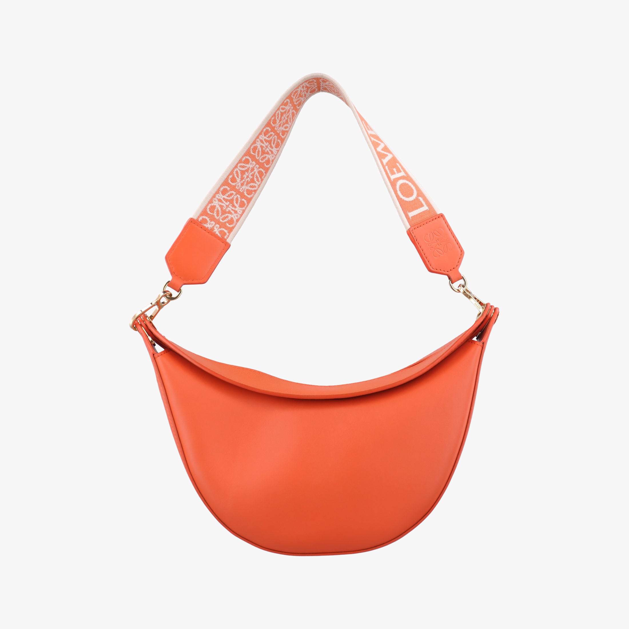 Pre-owned Loewe Luna Orange leather  shoulderbag | stylenewstar