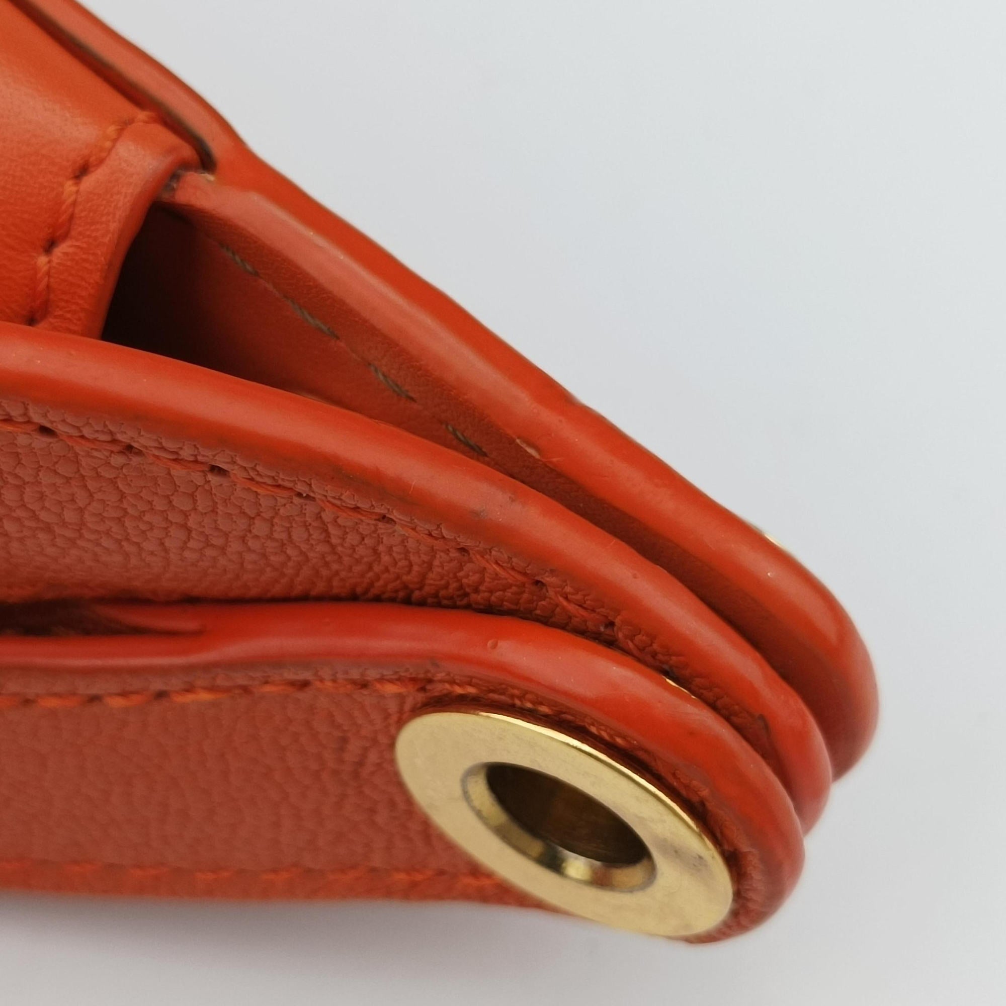 Pre-owned Loewe Luna Orange leather  shoulderbag | stylenewstar