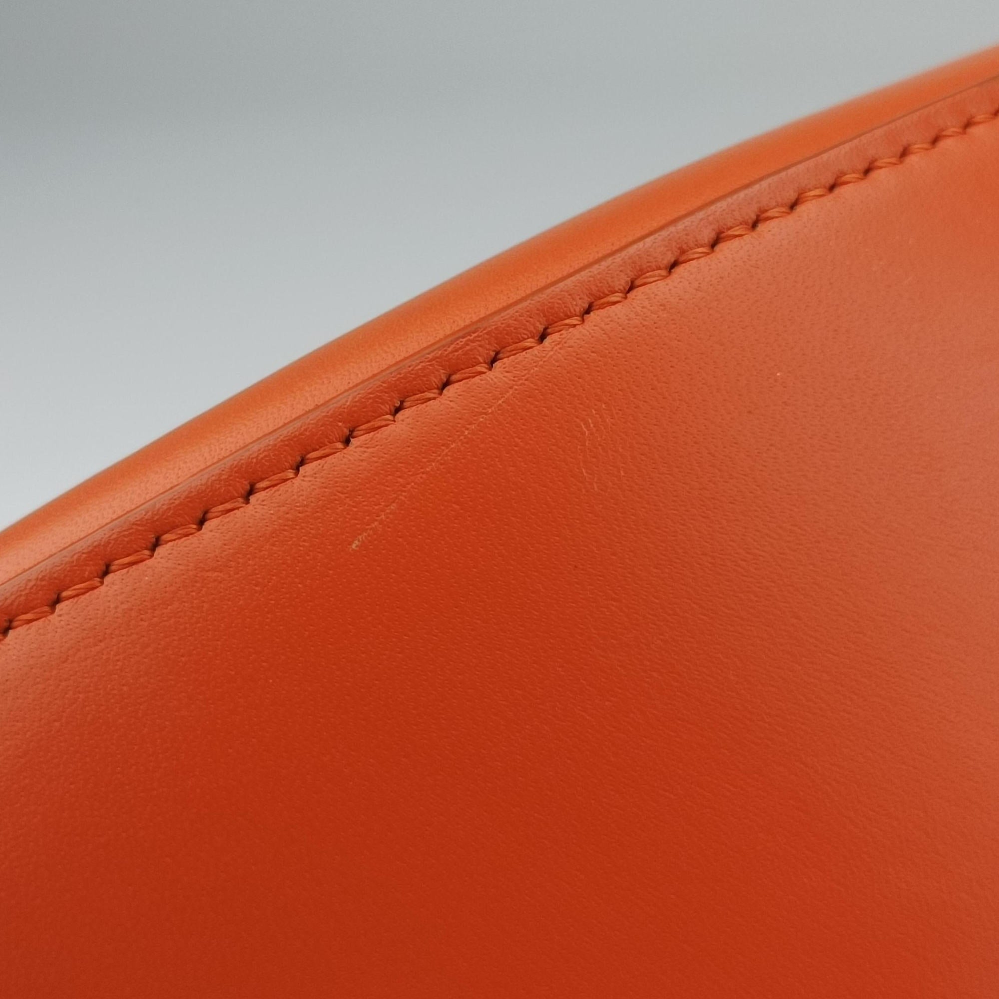 Pre-owned Loewe Luna Orange leather  shoulderbag | stylenewstar