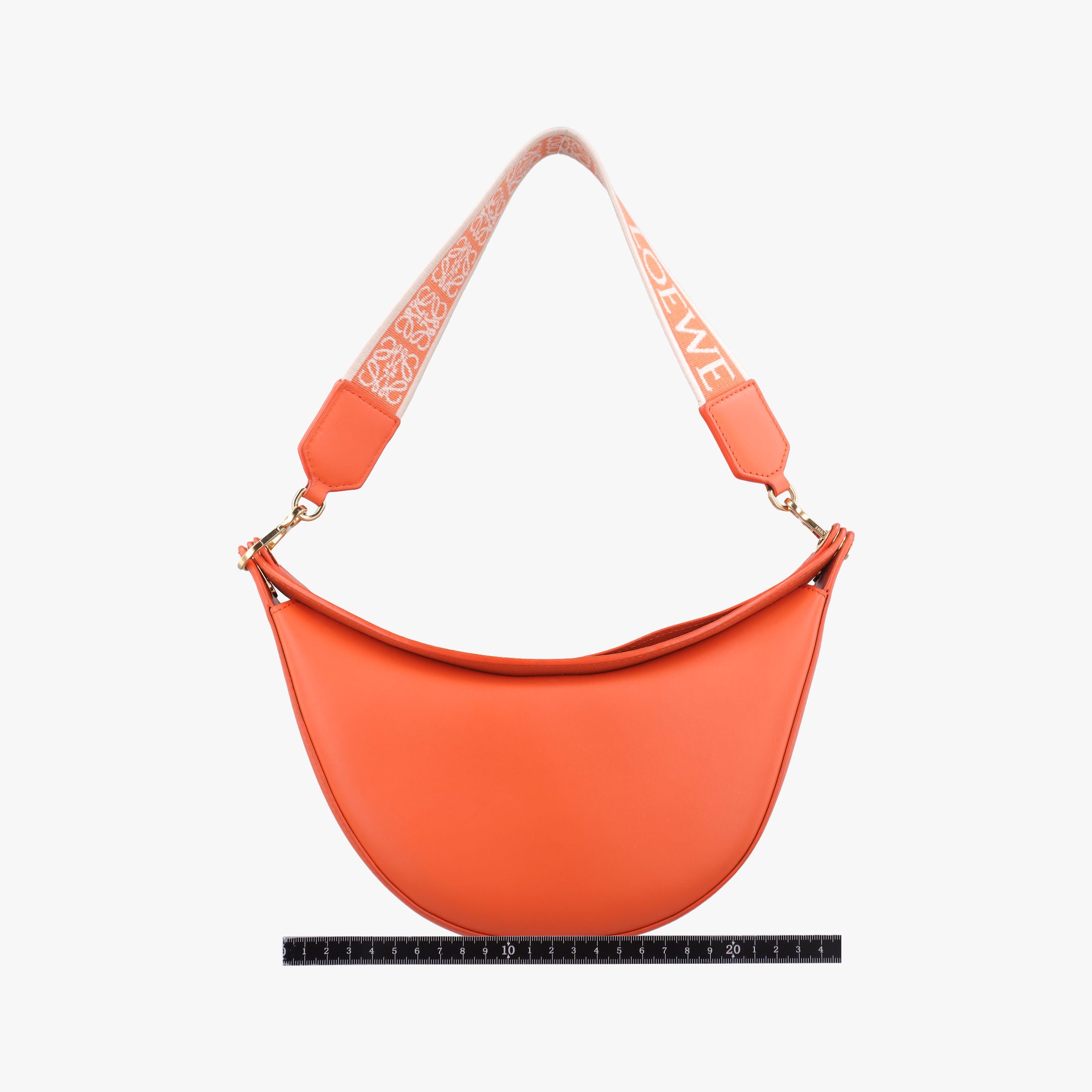 Pre-owned Loewe Luna Orange leather  shoulderbag | stylenewstar