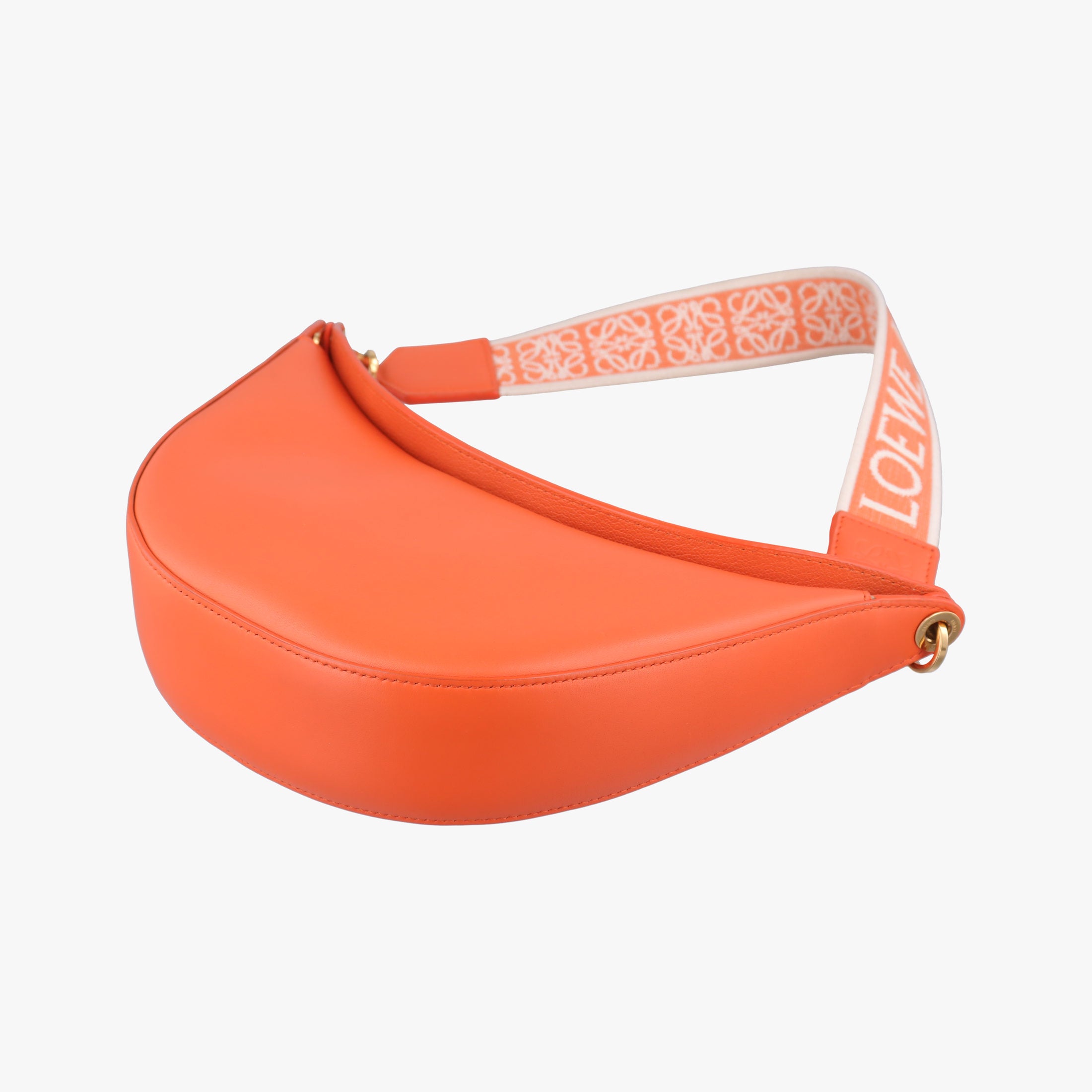 Pre-owned Loewe Luna Orange leather  shoulderbag | stylenewstar