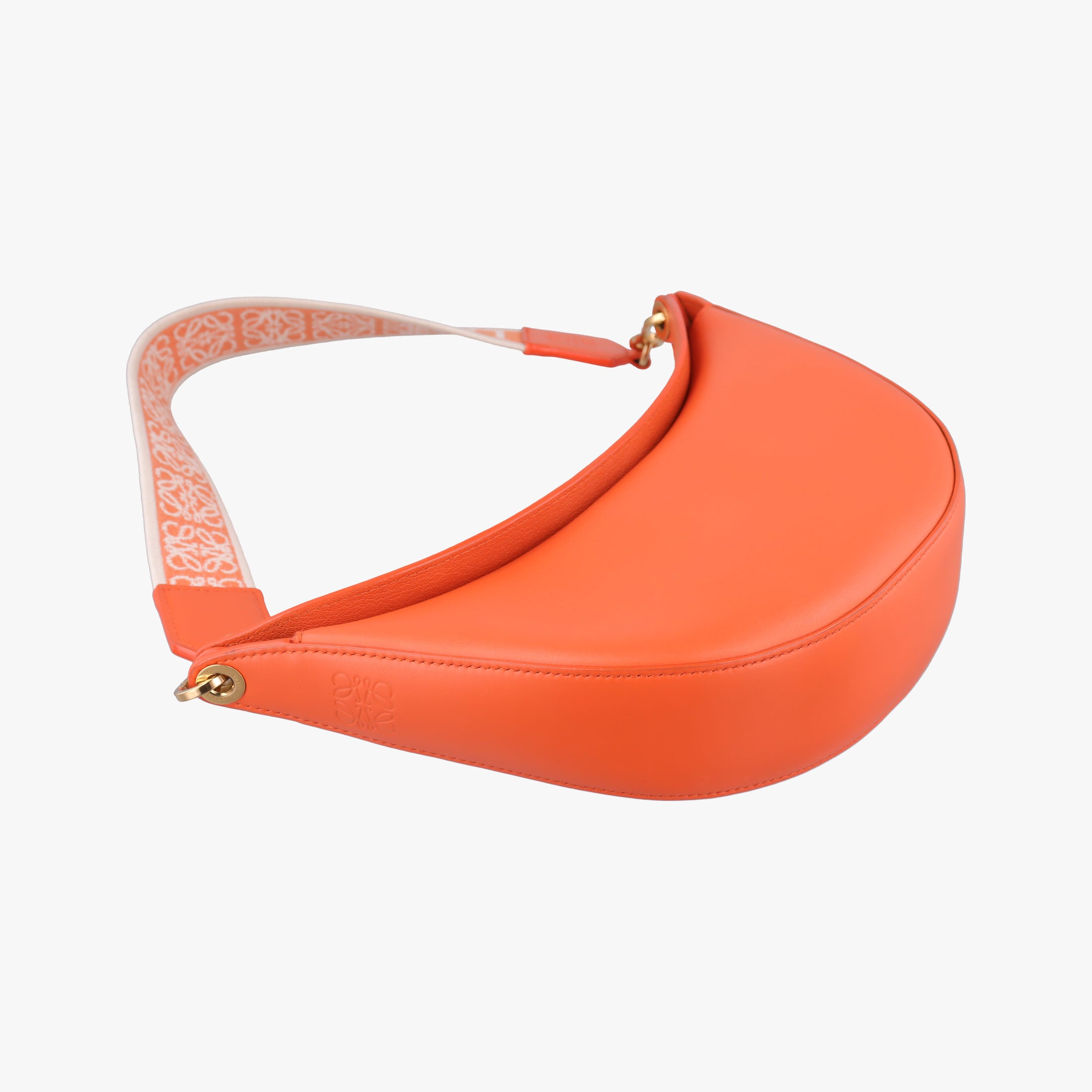 Pre-owned Loewe Luna Orange leather  shoulderbag | stylenewstar