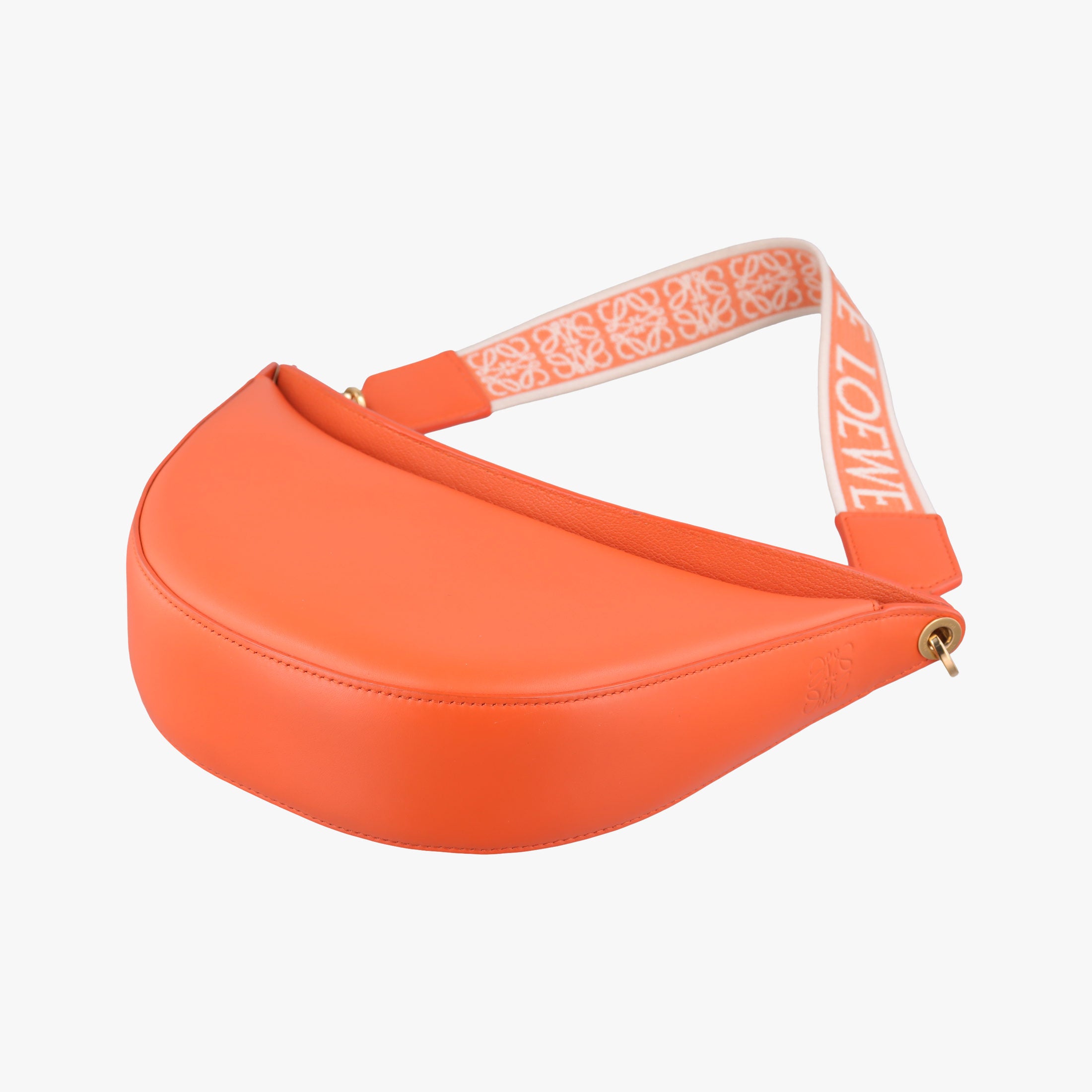 Pre-owned Loewe Luna Orange leather  shoulderbag | stylenewstar