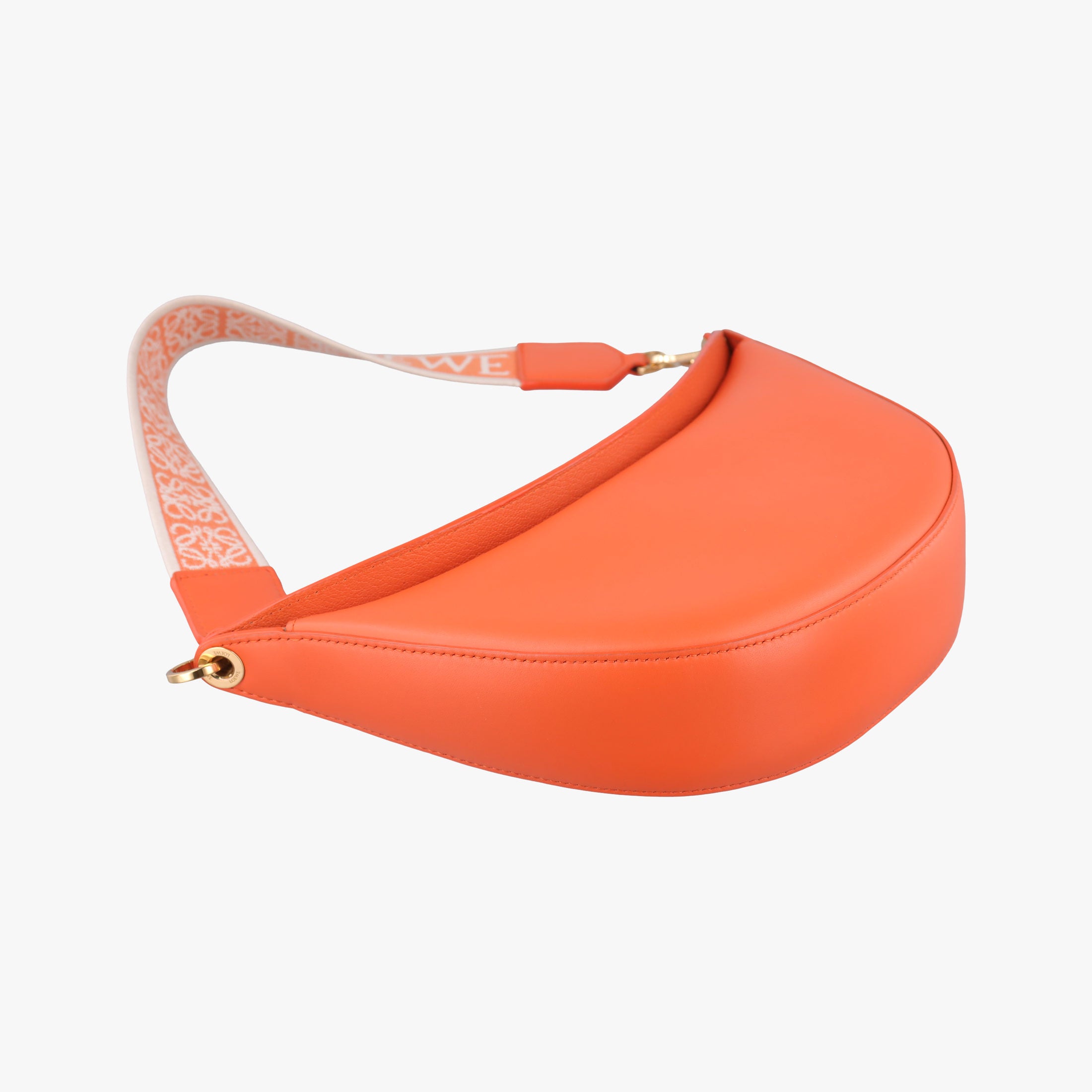 Pre-owned Loewe Luna Orange leather  shoulderbag | stylenewstar
