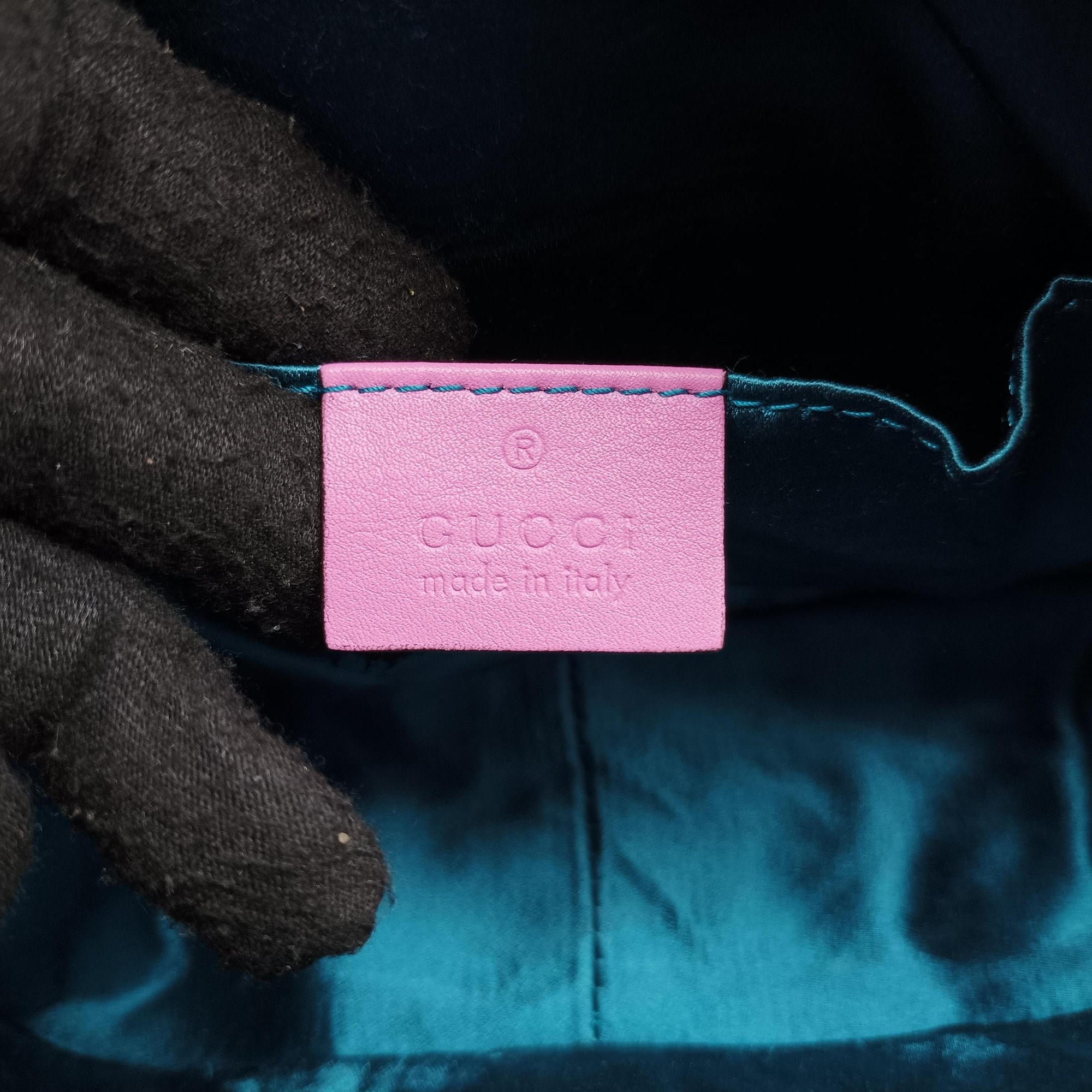 Vintage Gucci GG Marmont Pink velour 448065 shoulderbag | stylenewstar
