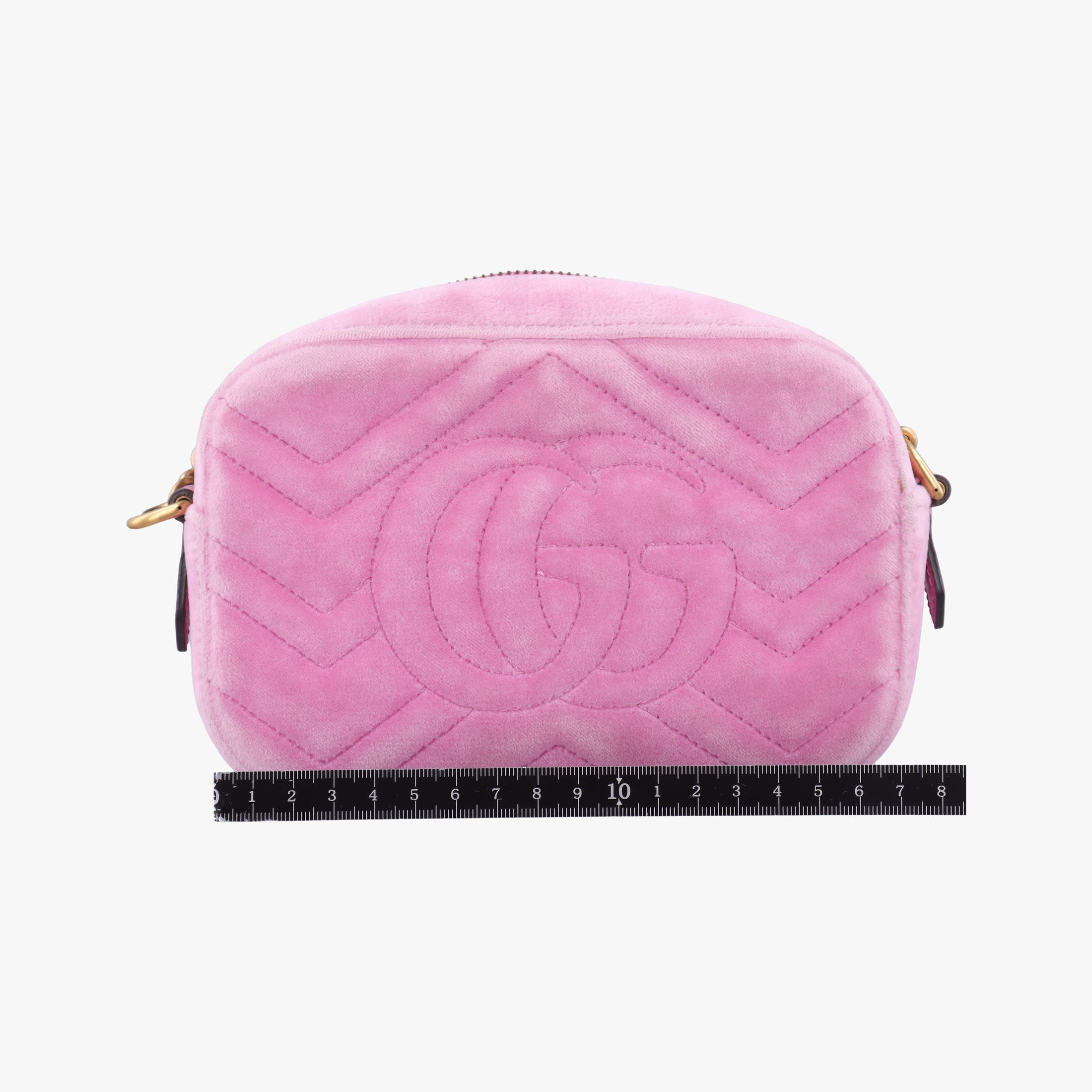 Vintage Gucci GG Marmont Pink velour 448065 shoulderbag | stylenewstar