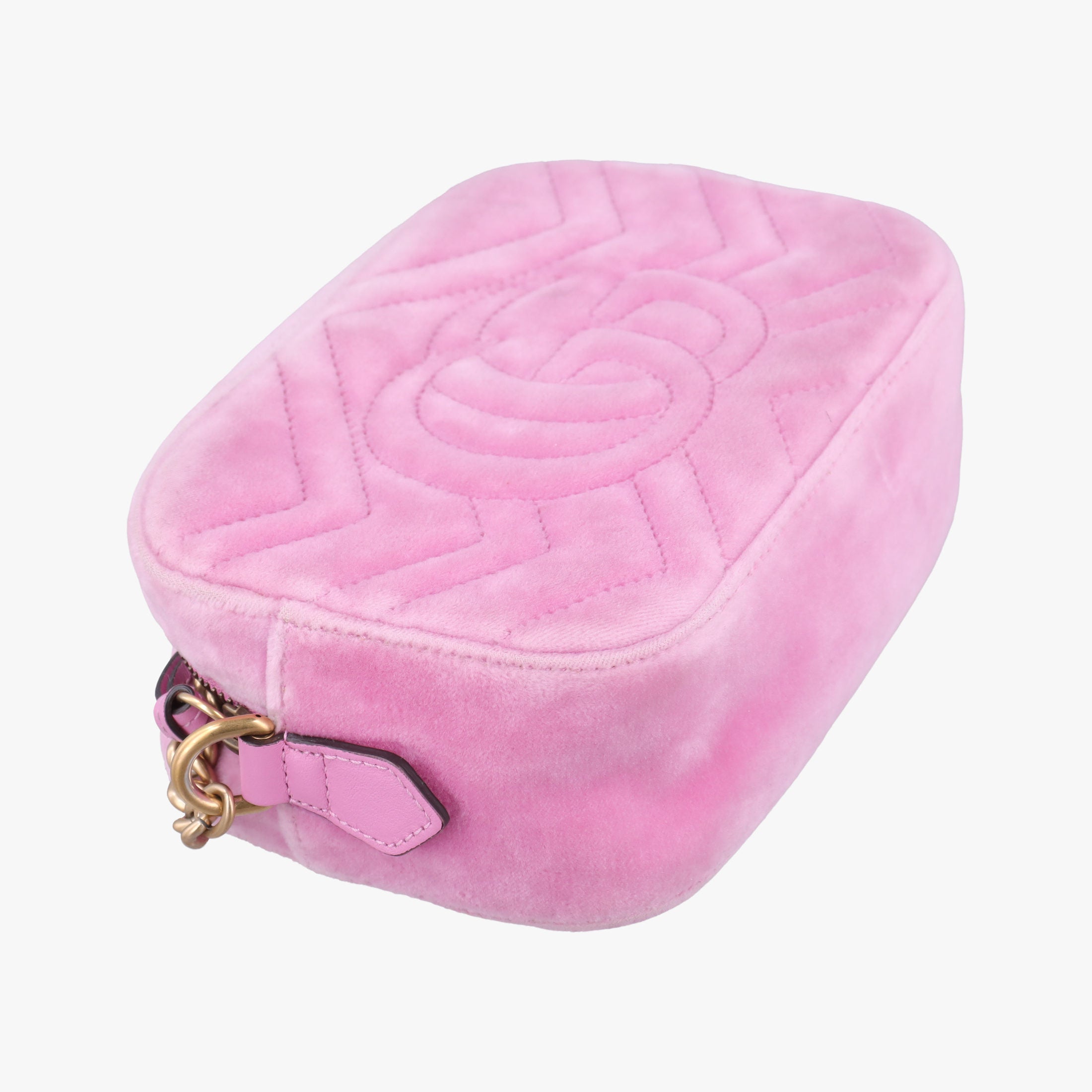 Vintage Gucci GG Marmont Pink velour 448065 shoulderbag | stylenewstar