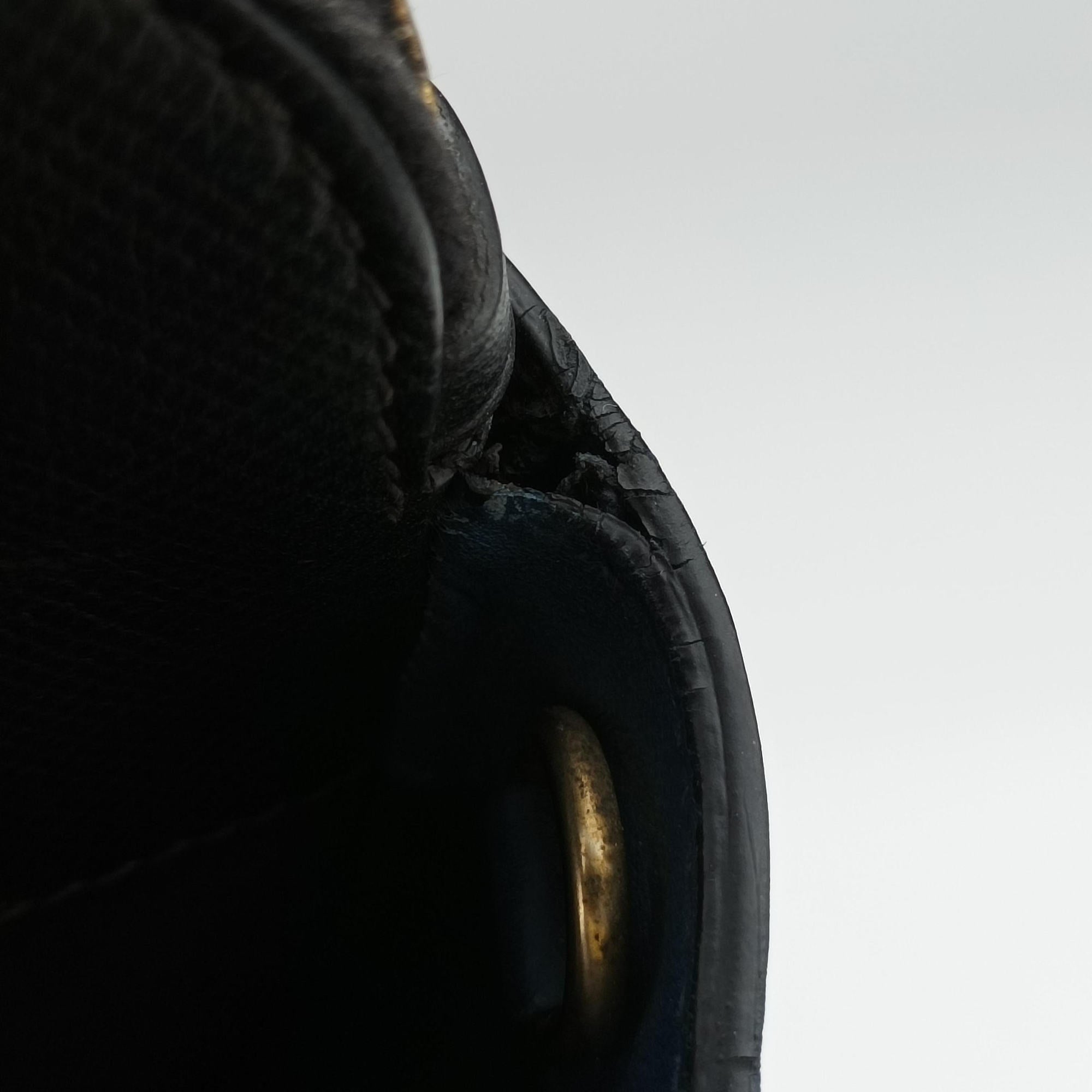 Pre-owned Prada Double Zip Convertible Tote Black×Blue Saffiano Leather×Leather  shoulderbag | stylenewstar