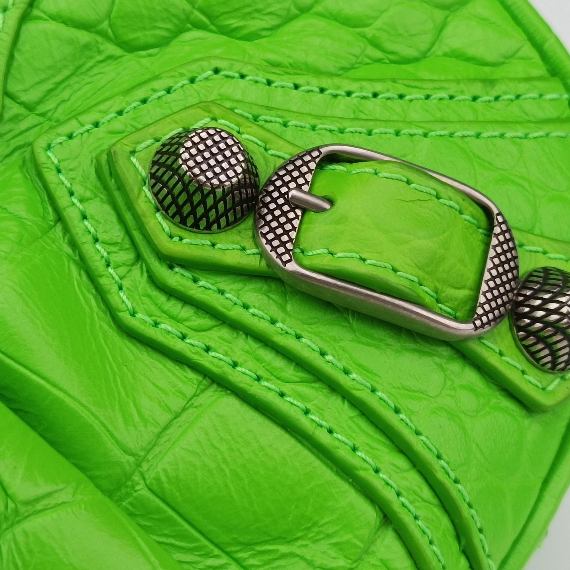 Secondhand Balenciaga Le Cagole Green Leather  shoulderbag | stylenewstar
