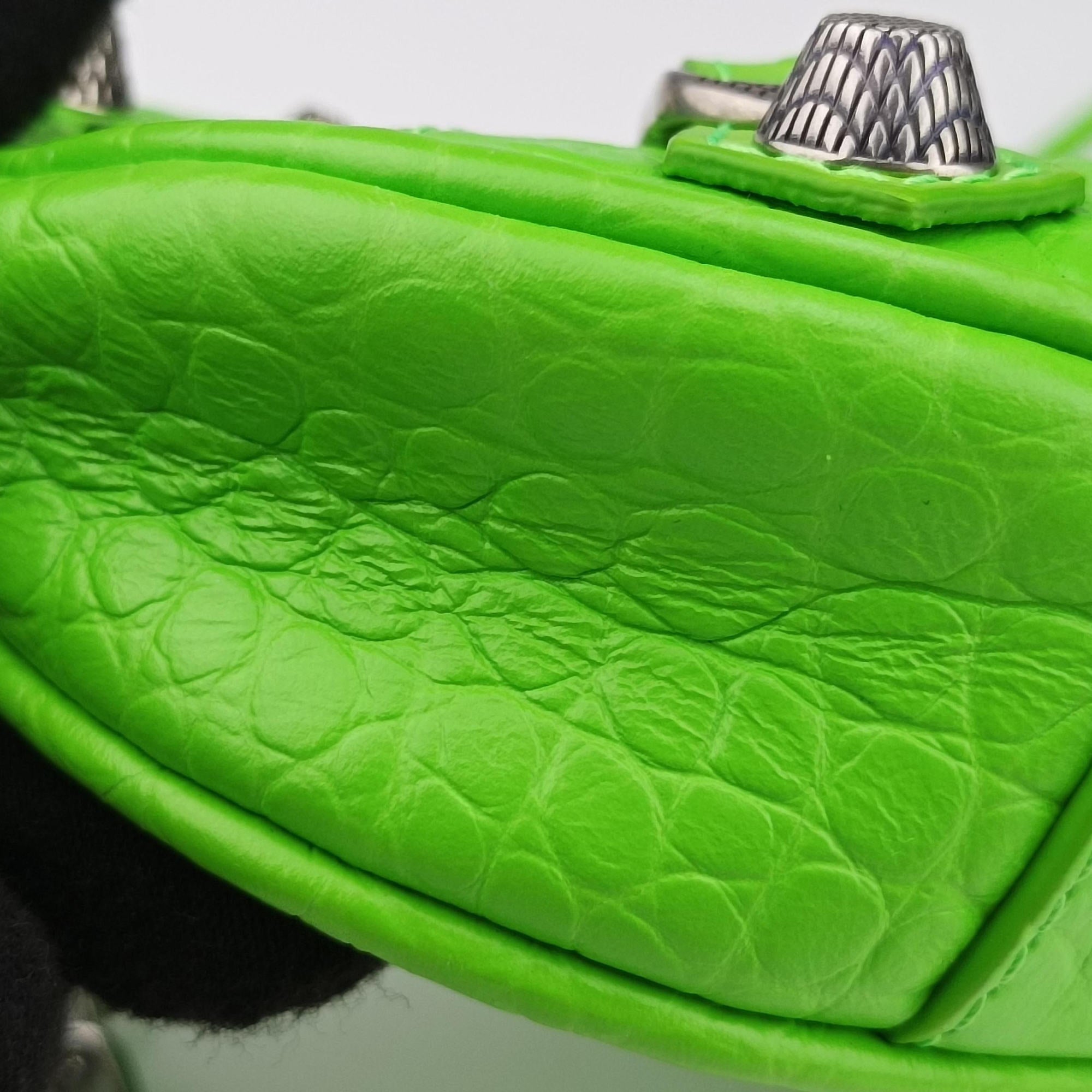 Secondhand Balenciaga Le Cagole Green Leather  shoulderbag | stylenewstar