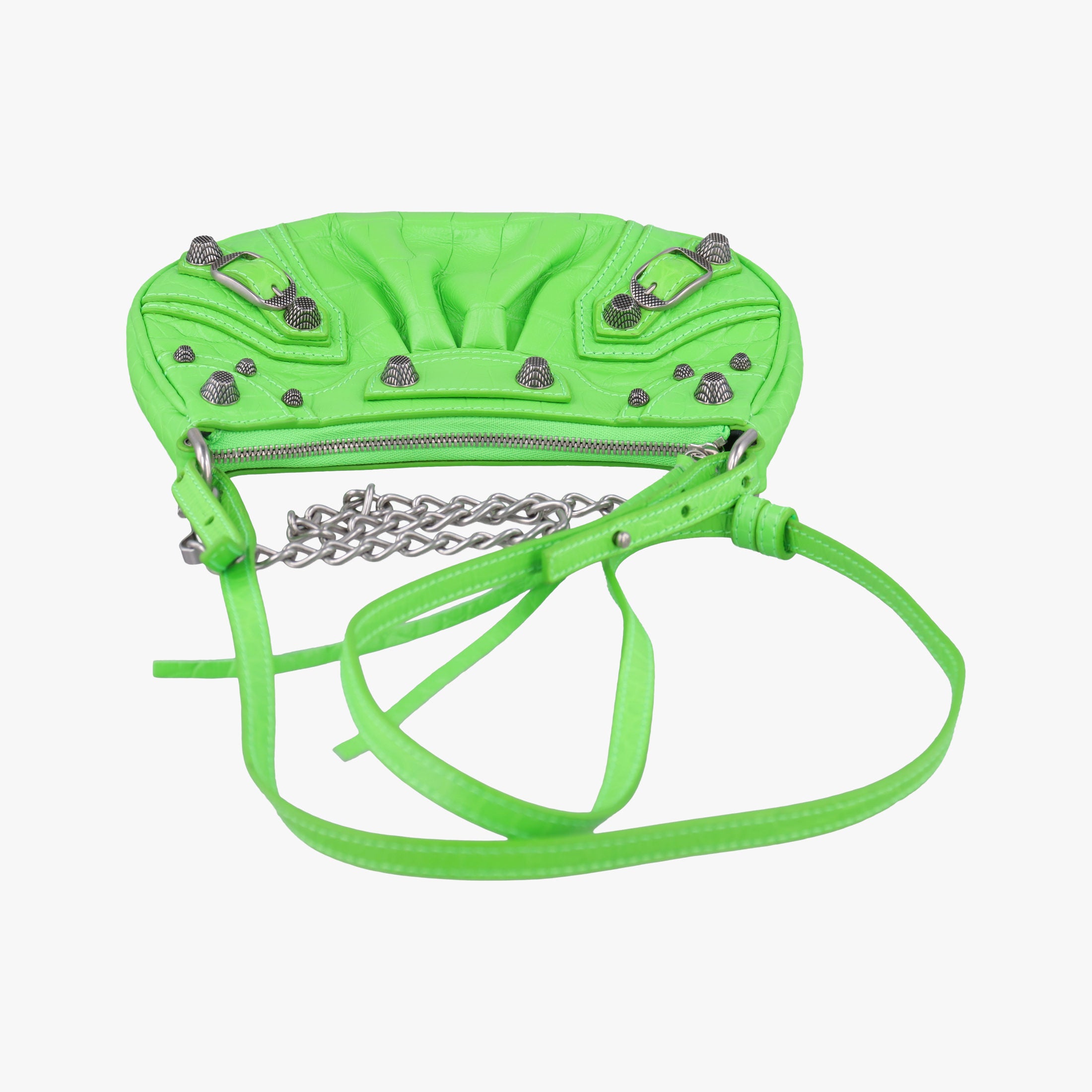 Secondhand Balenciaga Le Cagole Green Leather  shoulderbag | stylenewstar