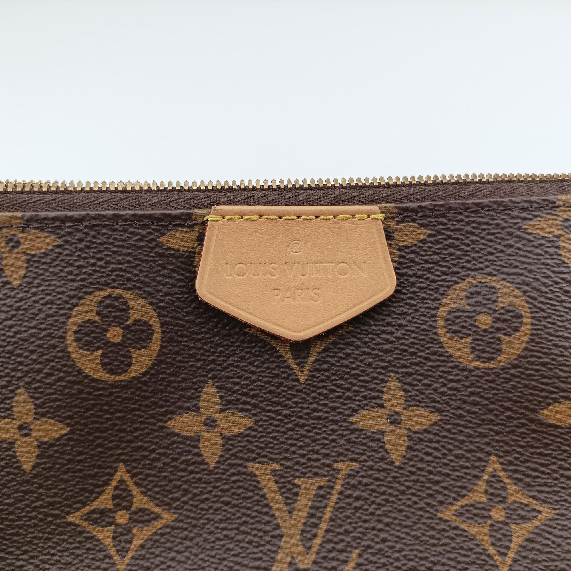 Pre-owned Louis Vuitton MULTI POCHETTE ACCESSOIRES MARRON×ROSE CLAIRE Monogram Canvas M44840 shoulderbag | stylenewstar